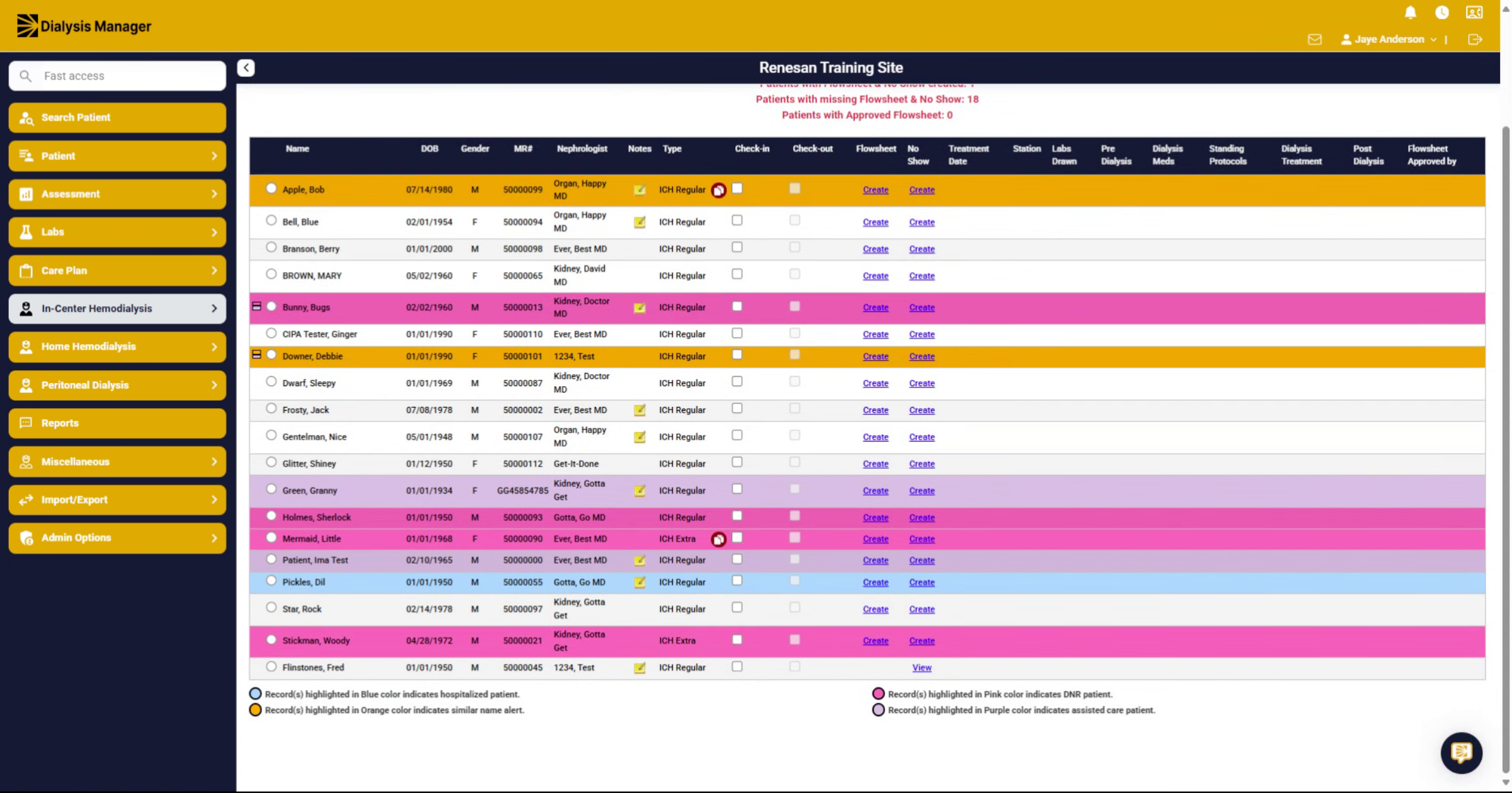 Locate Patient Listing