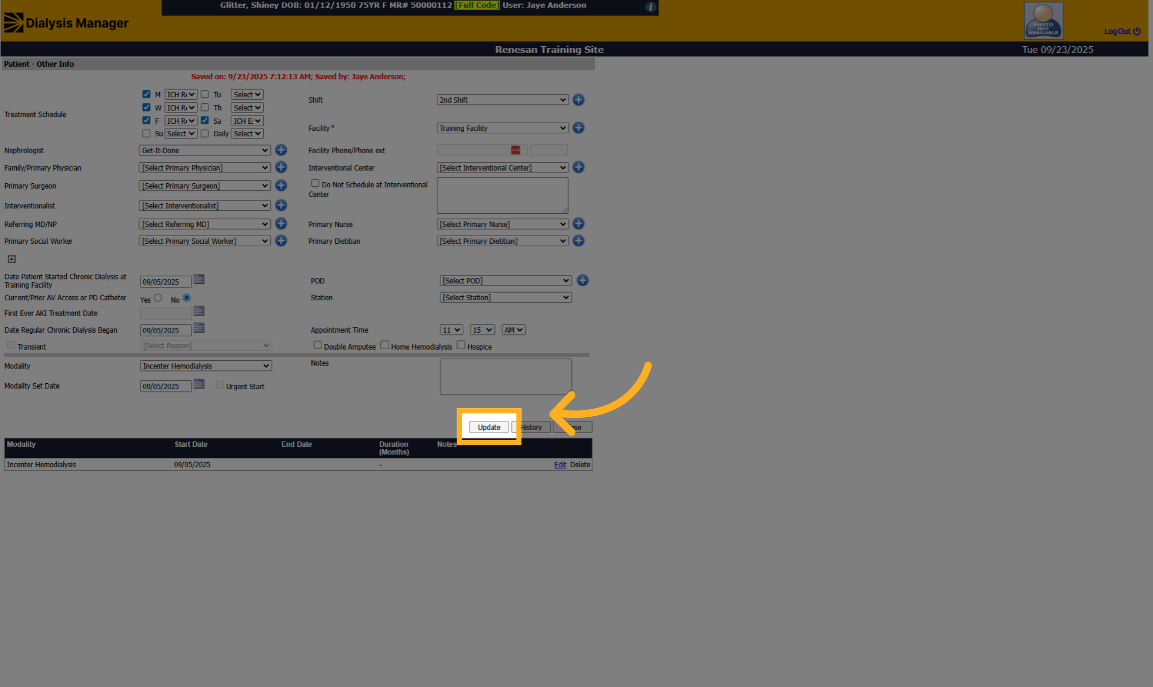 Click 'Update'