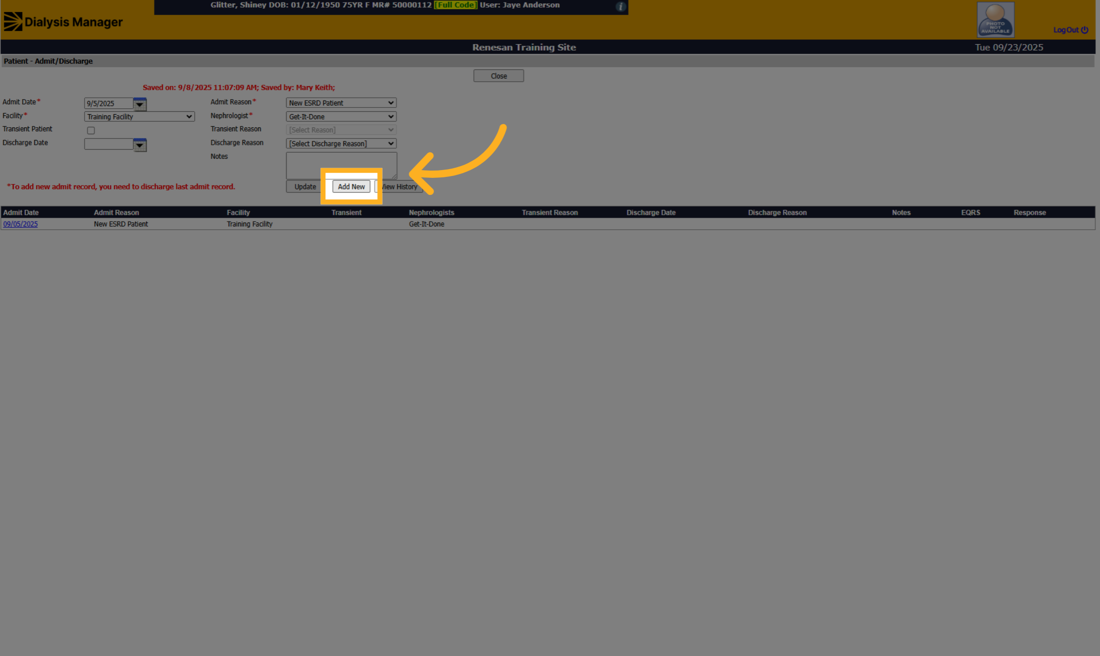 Click 'Add New'