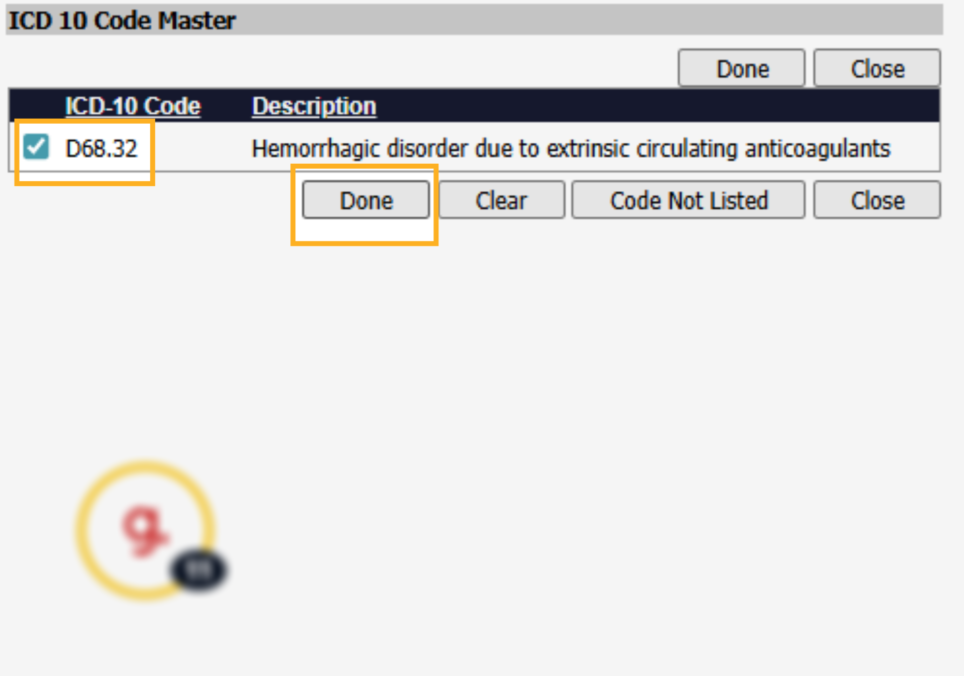 Select ICD-10 and click Done
