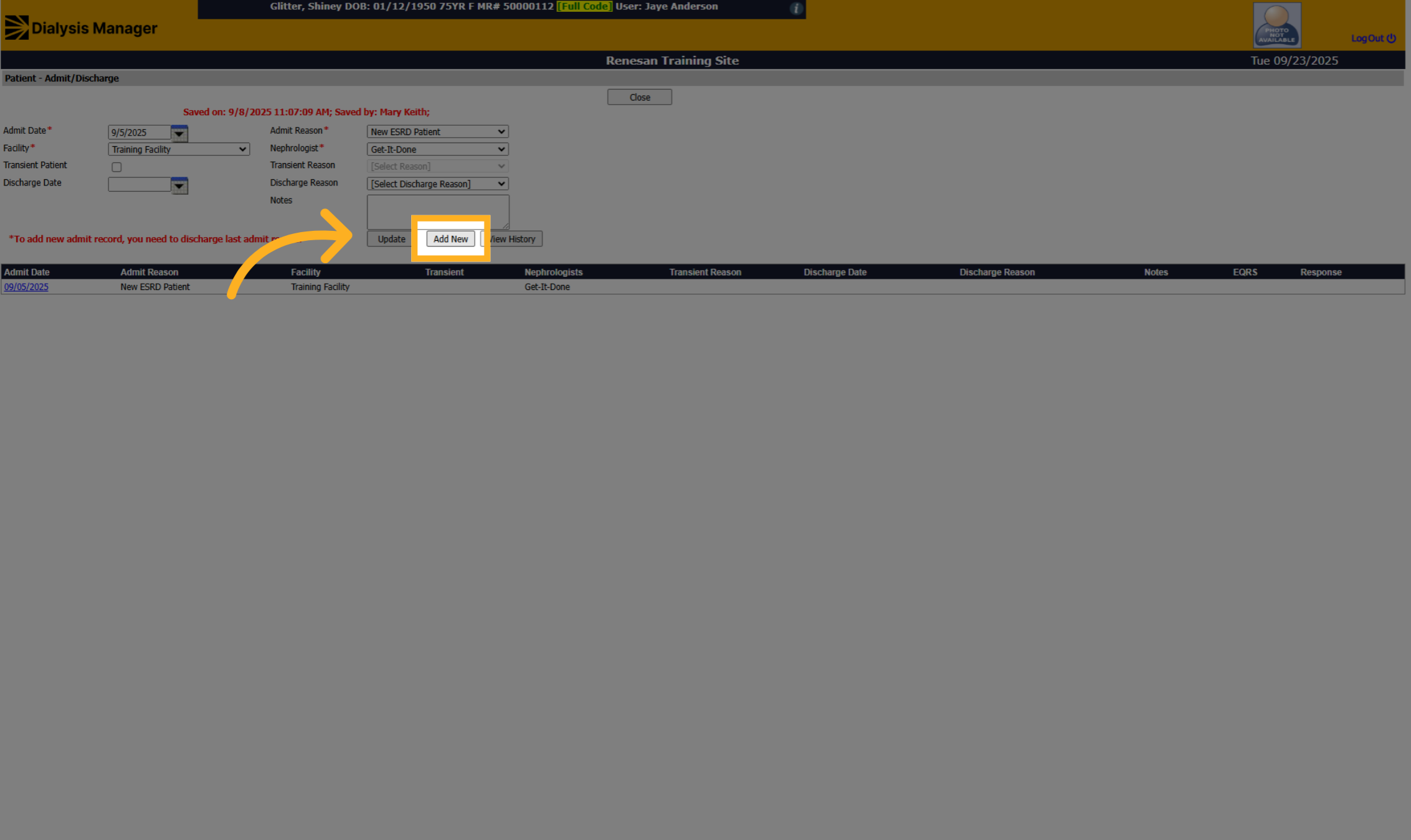 Click 'Add New'