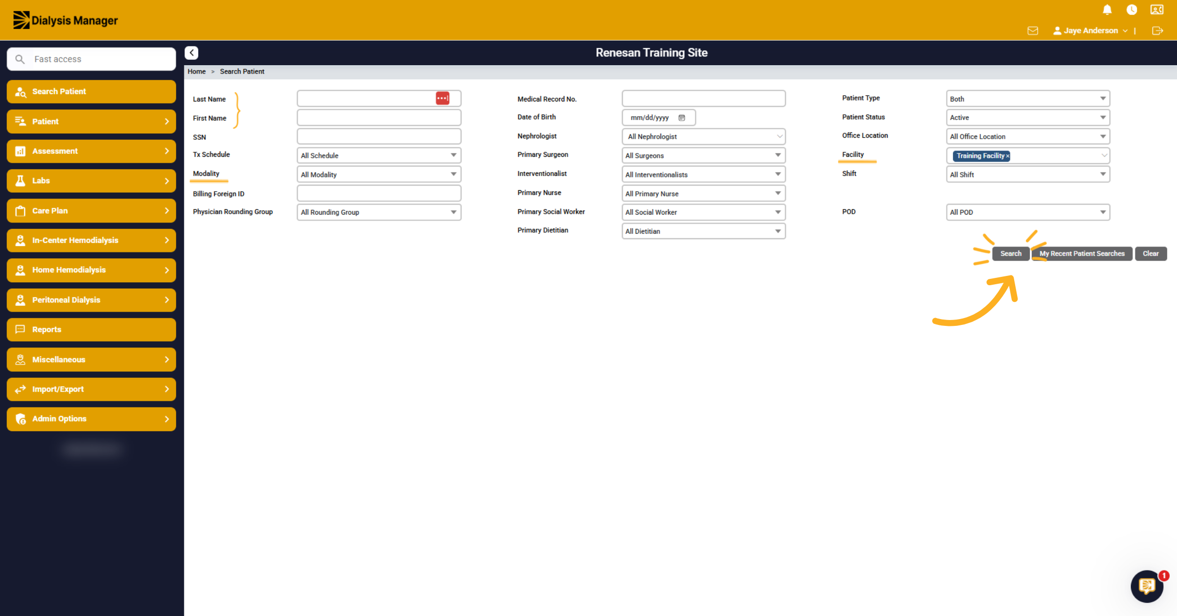 Open Search Function