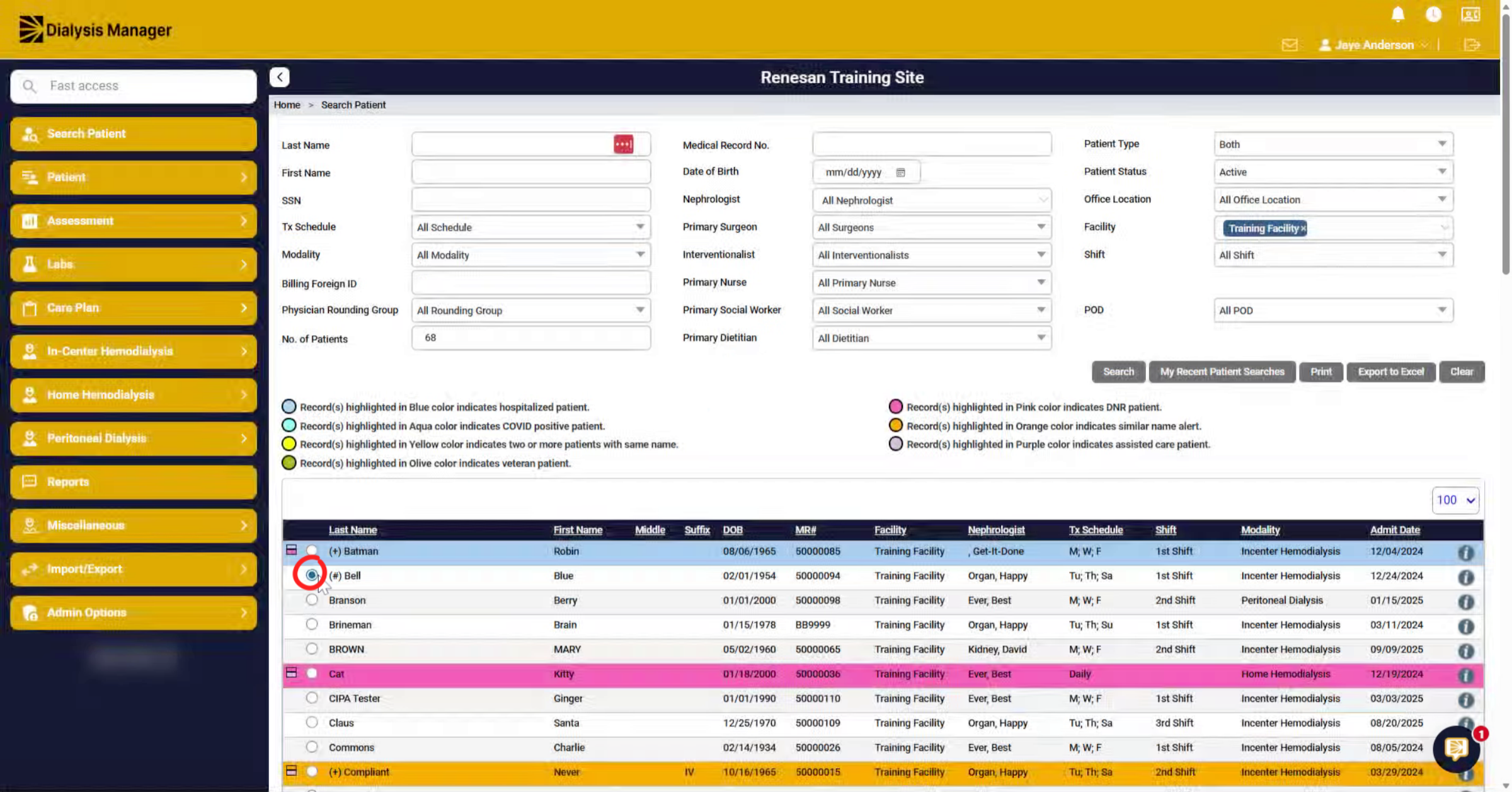 Monitor Patient Selection Indicator