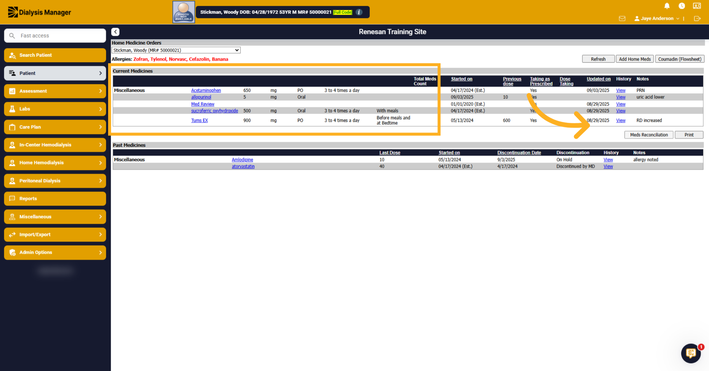 Access Medication Reconciliation