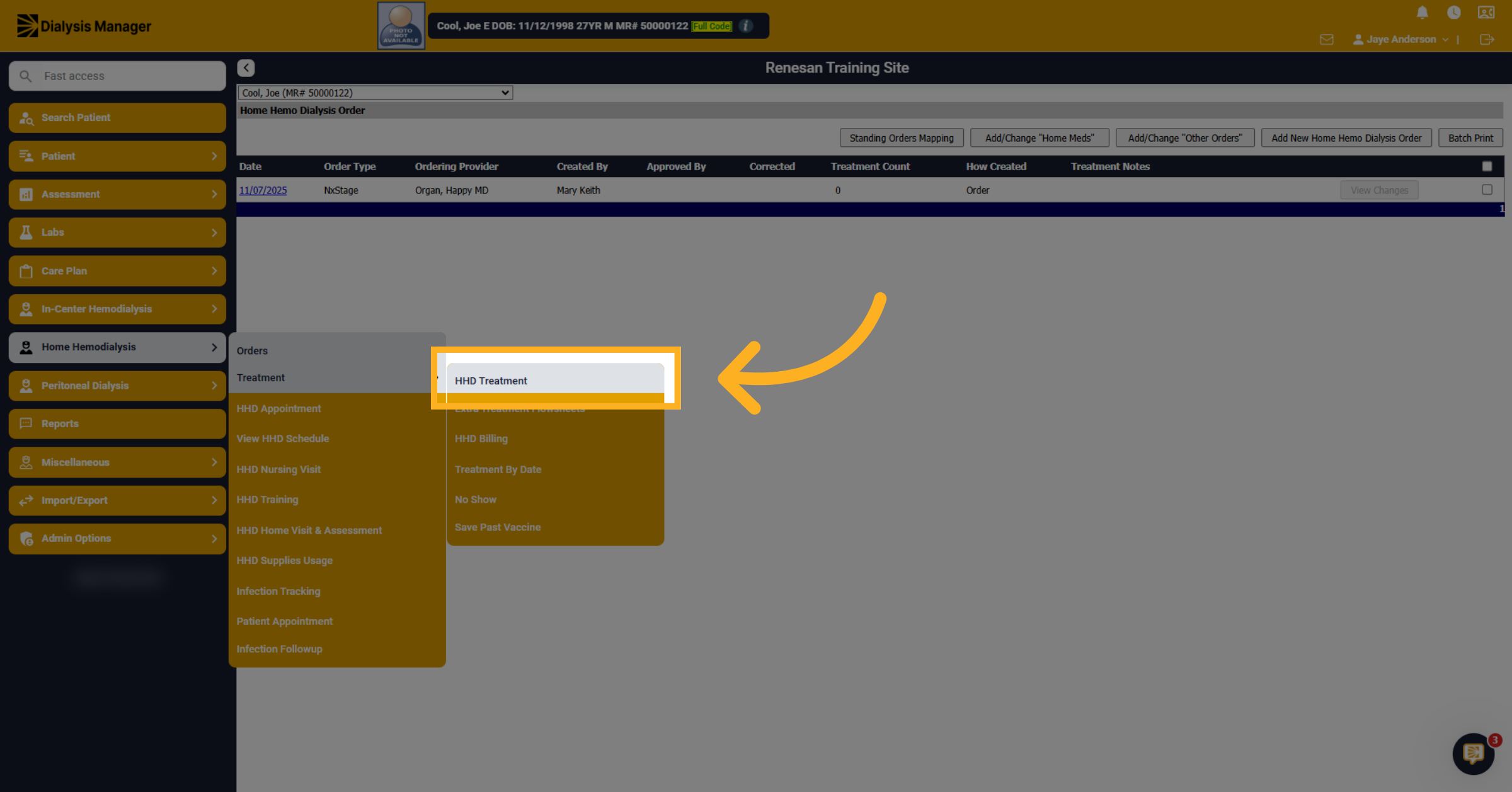 Select HHD Treatment Option