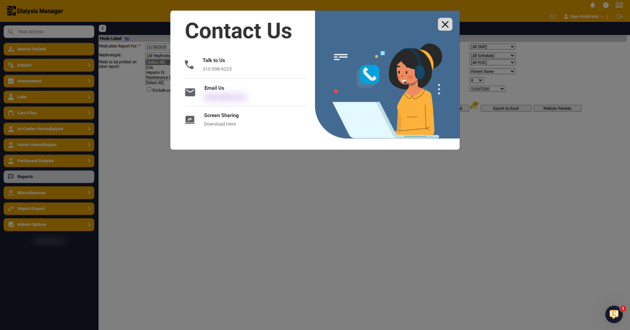 Contact Us info