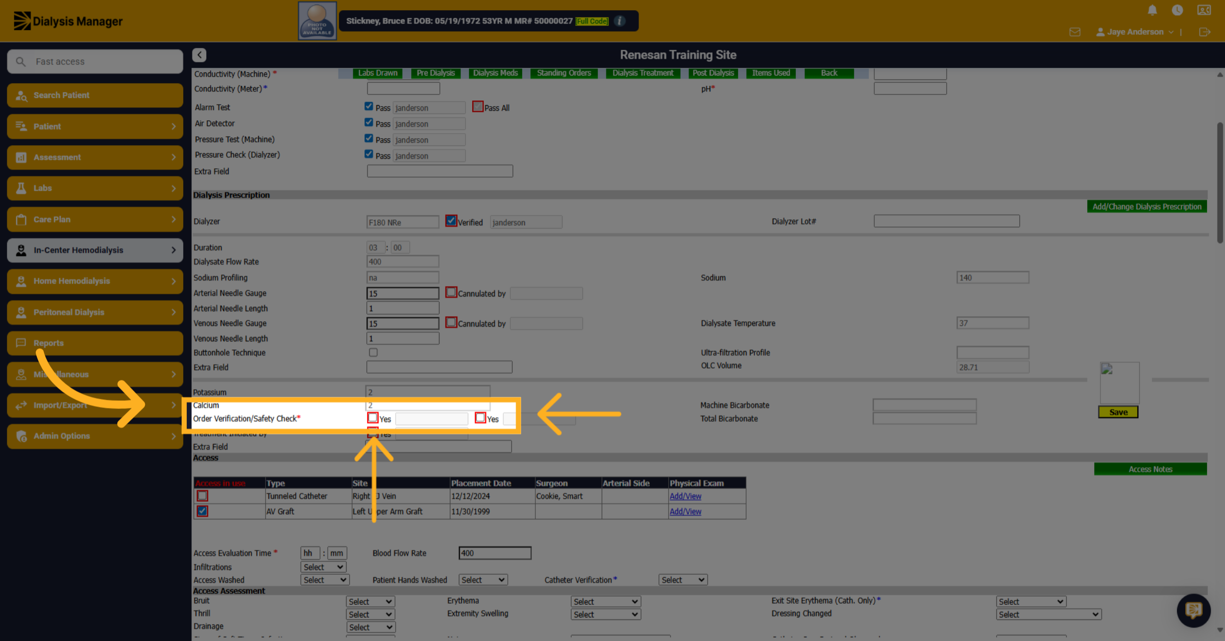 Click 'Order Verification/Safety Check*'