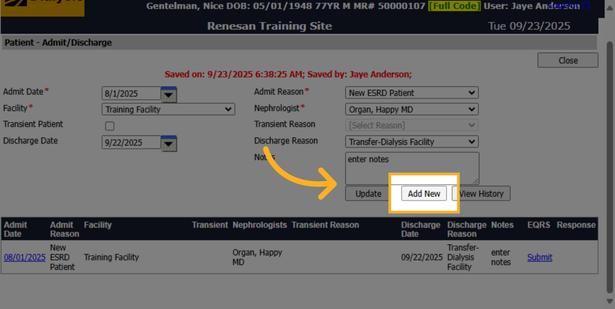 Click 'Add New'