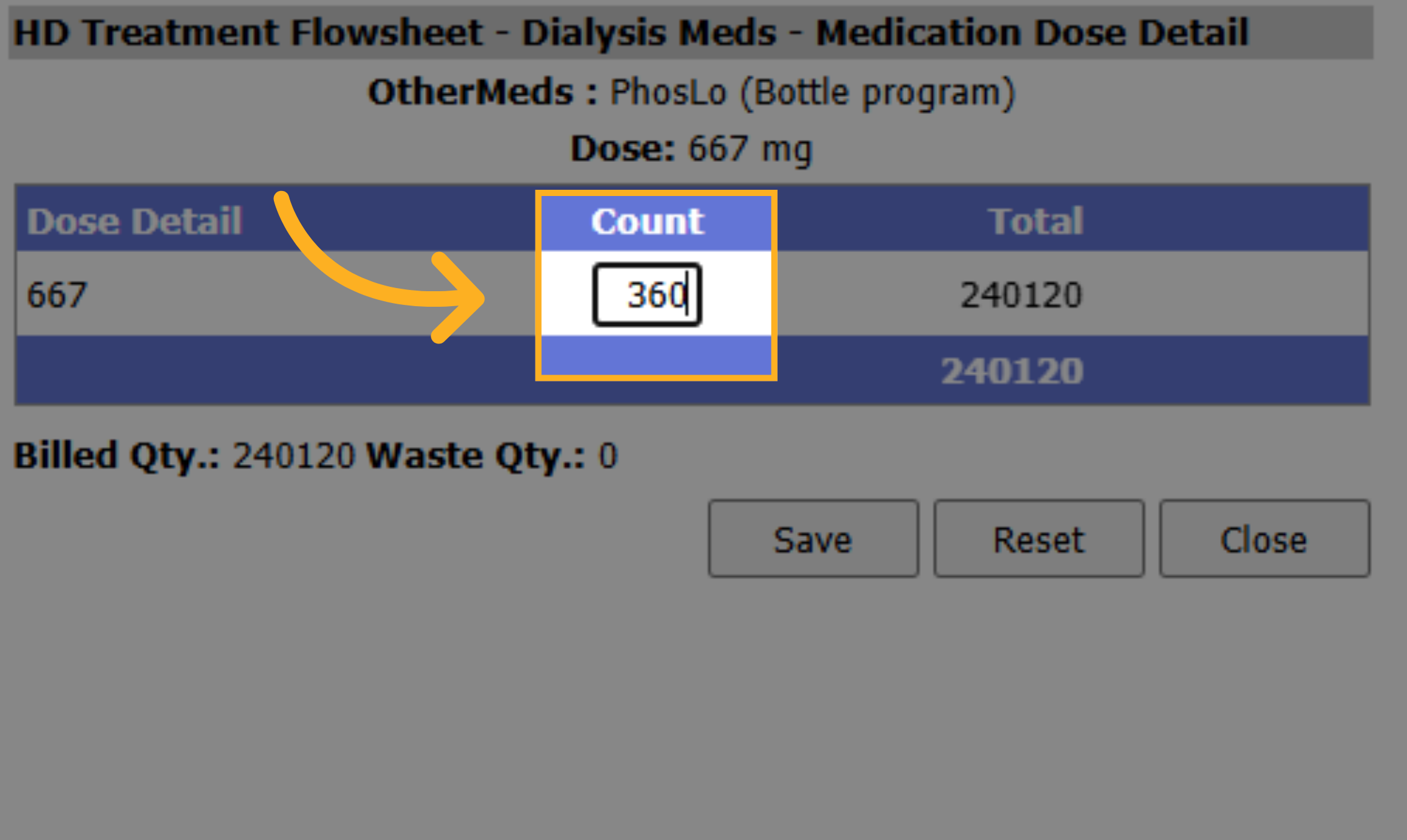 Open Medication Details