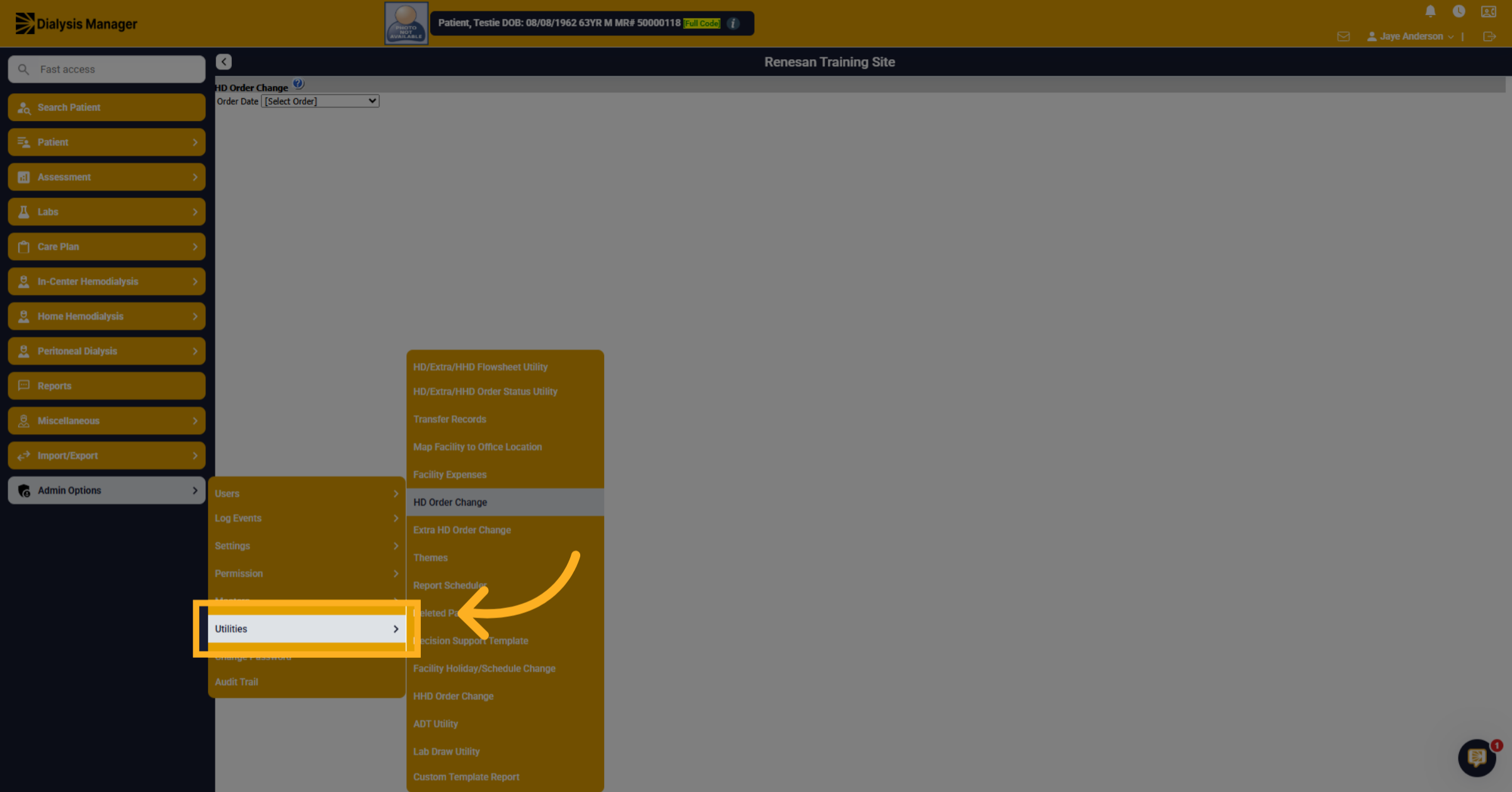 Click Utilities Menu