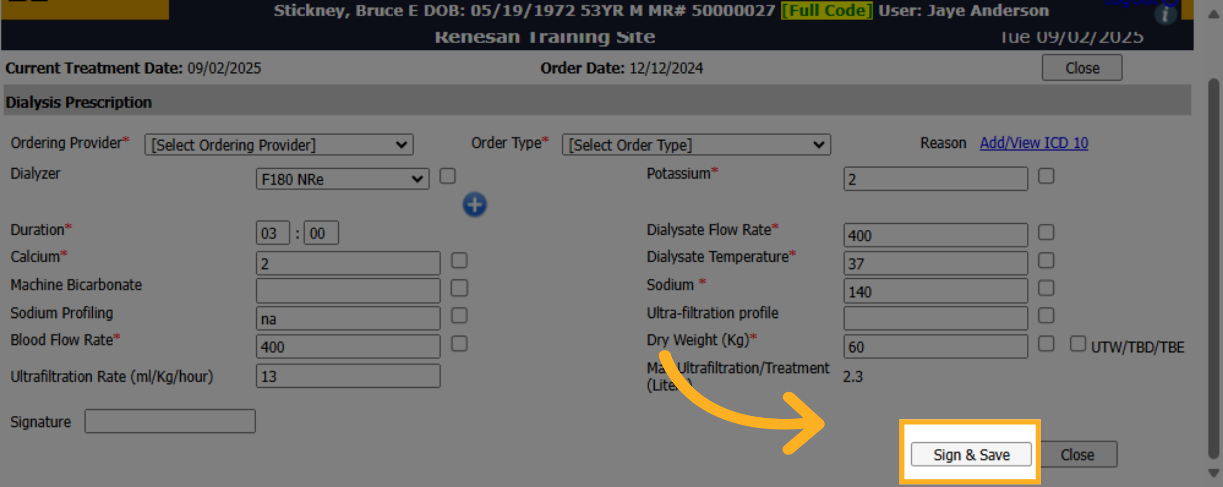 Click 'Sign & Save'