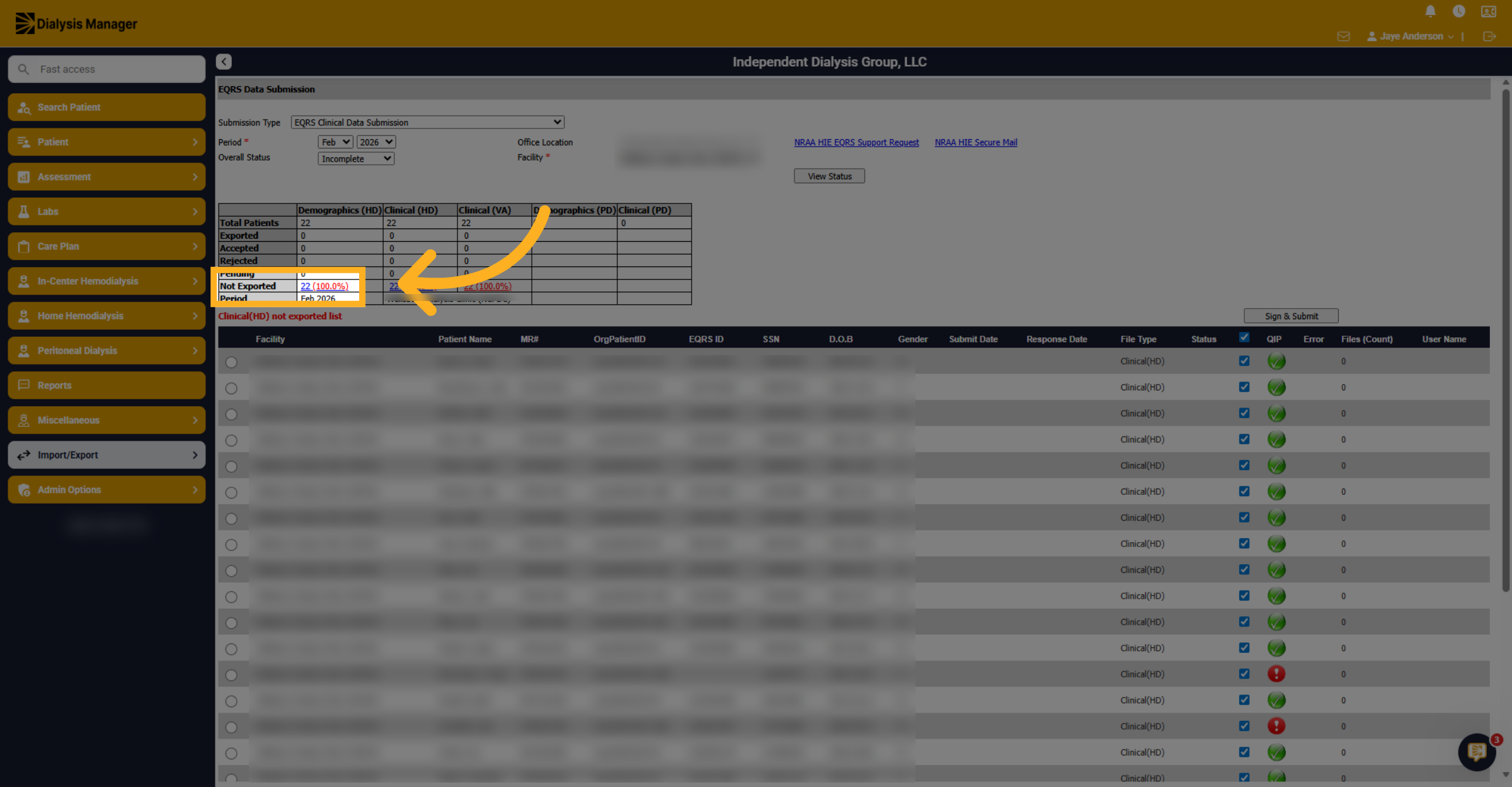 View Submission Percentage