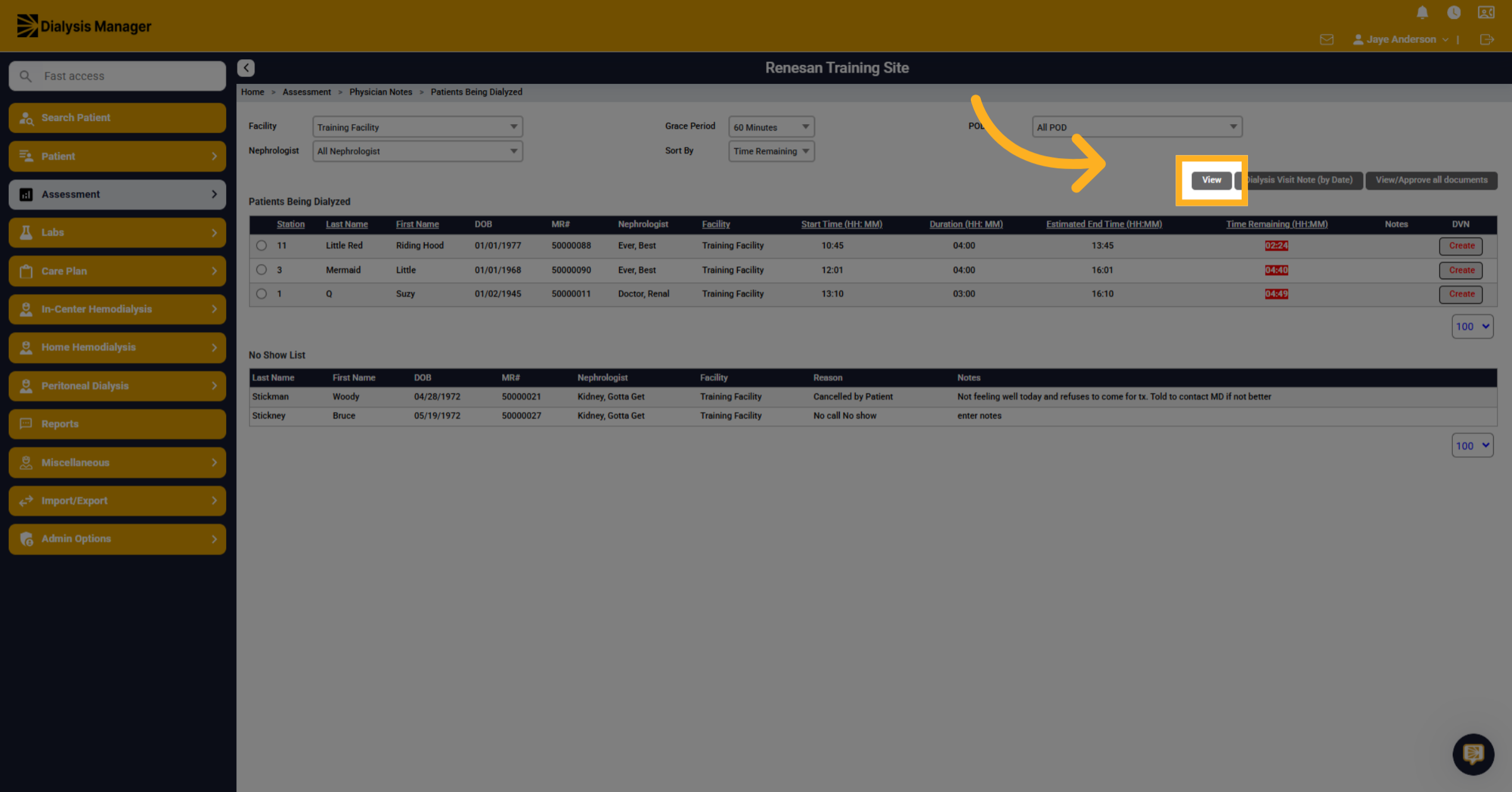 Select View Option