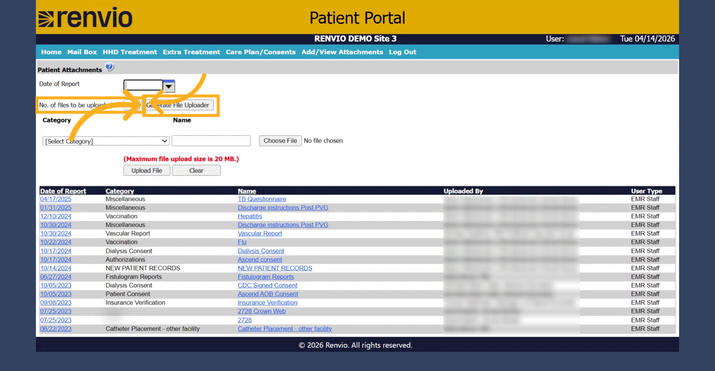 Specify File Quantity and Generate Uploader