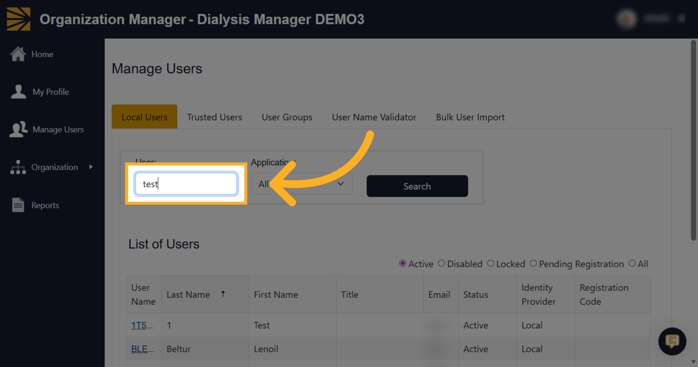 Enter Search Criteria