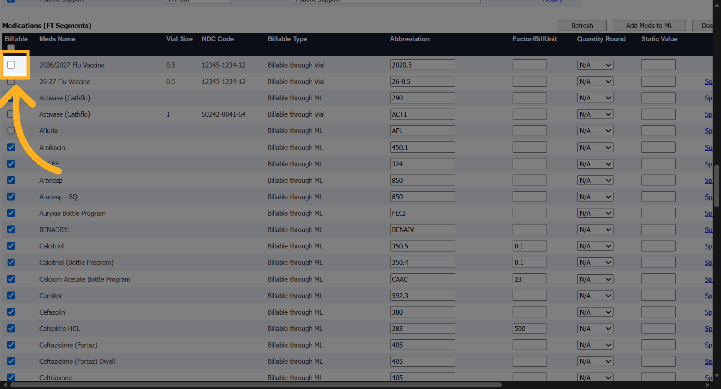 Select Billable