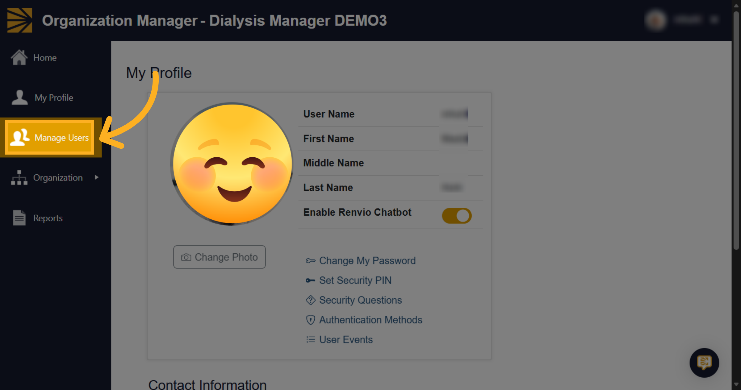 Access Manage Users