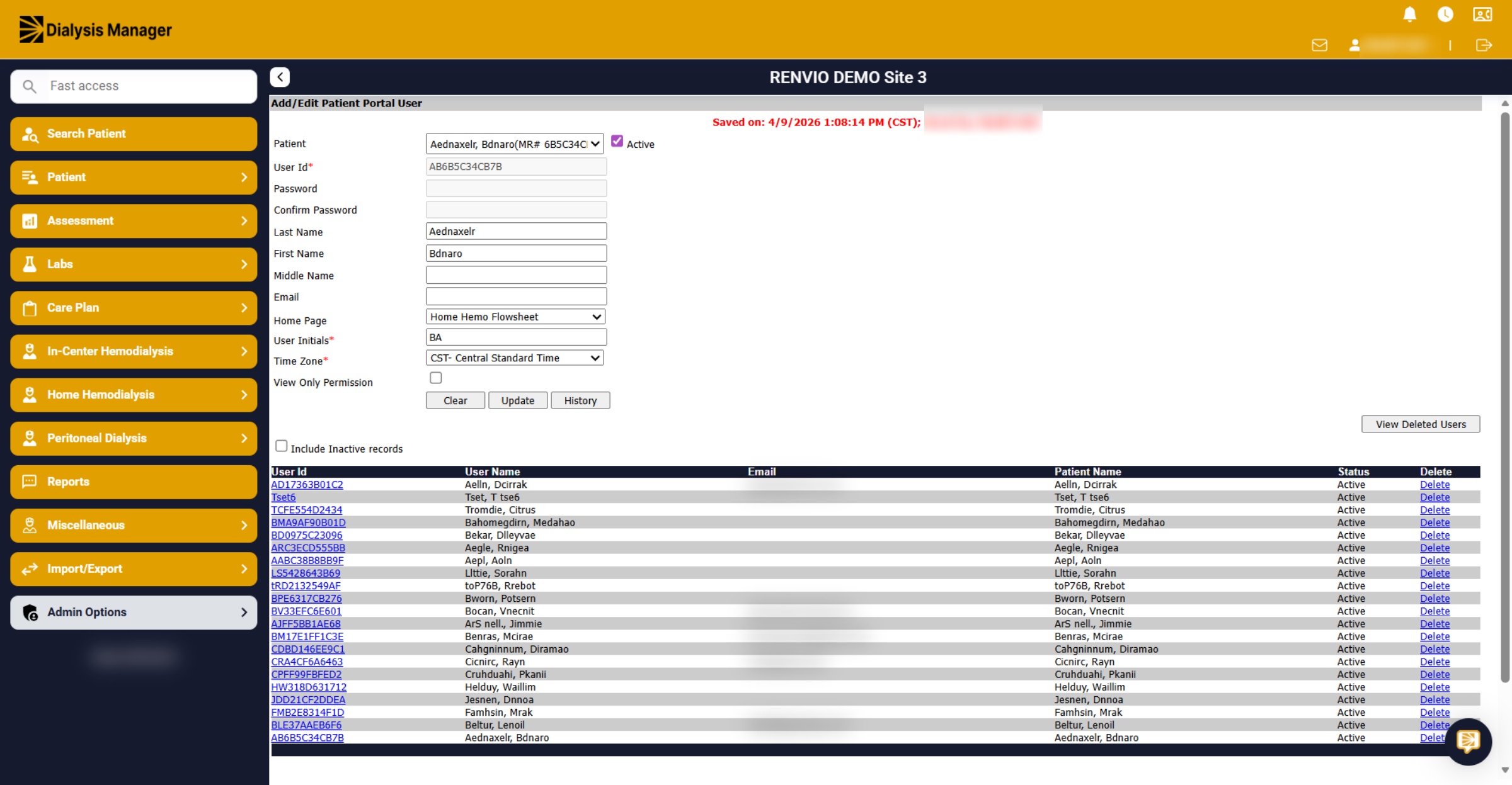 View Dialysis Manager