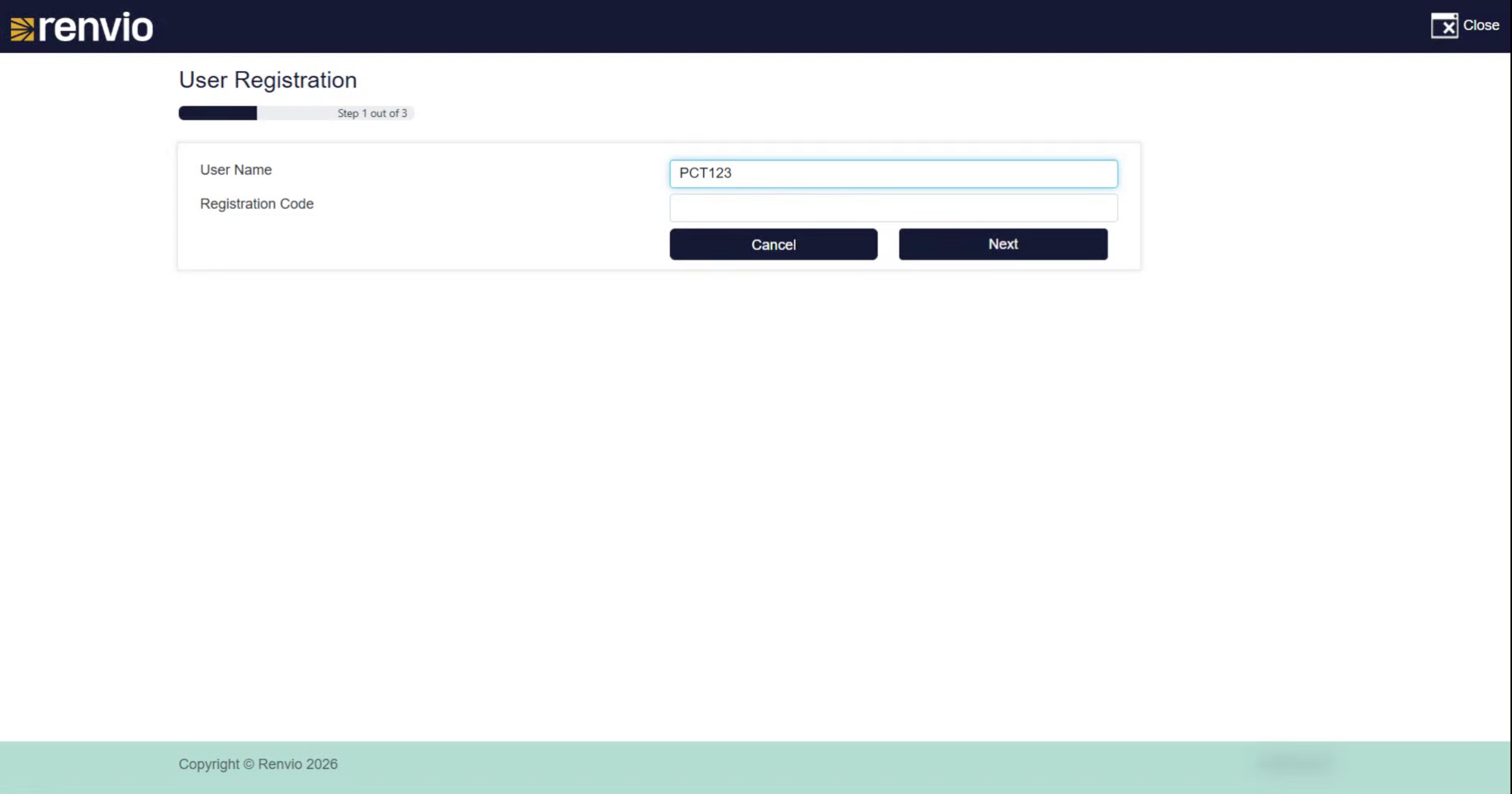 Registration Code