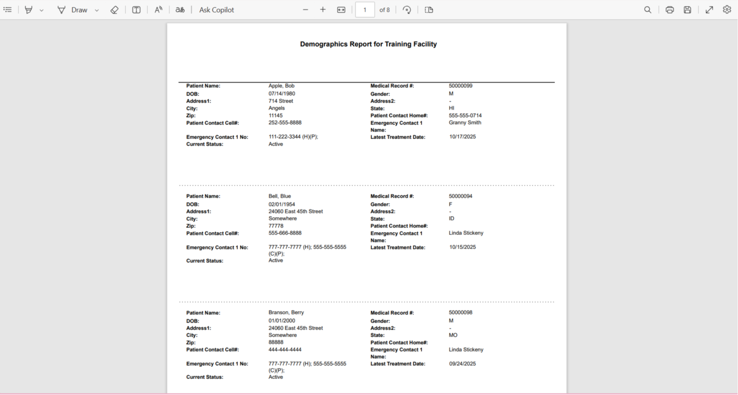 Demographic Report