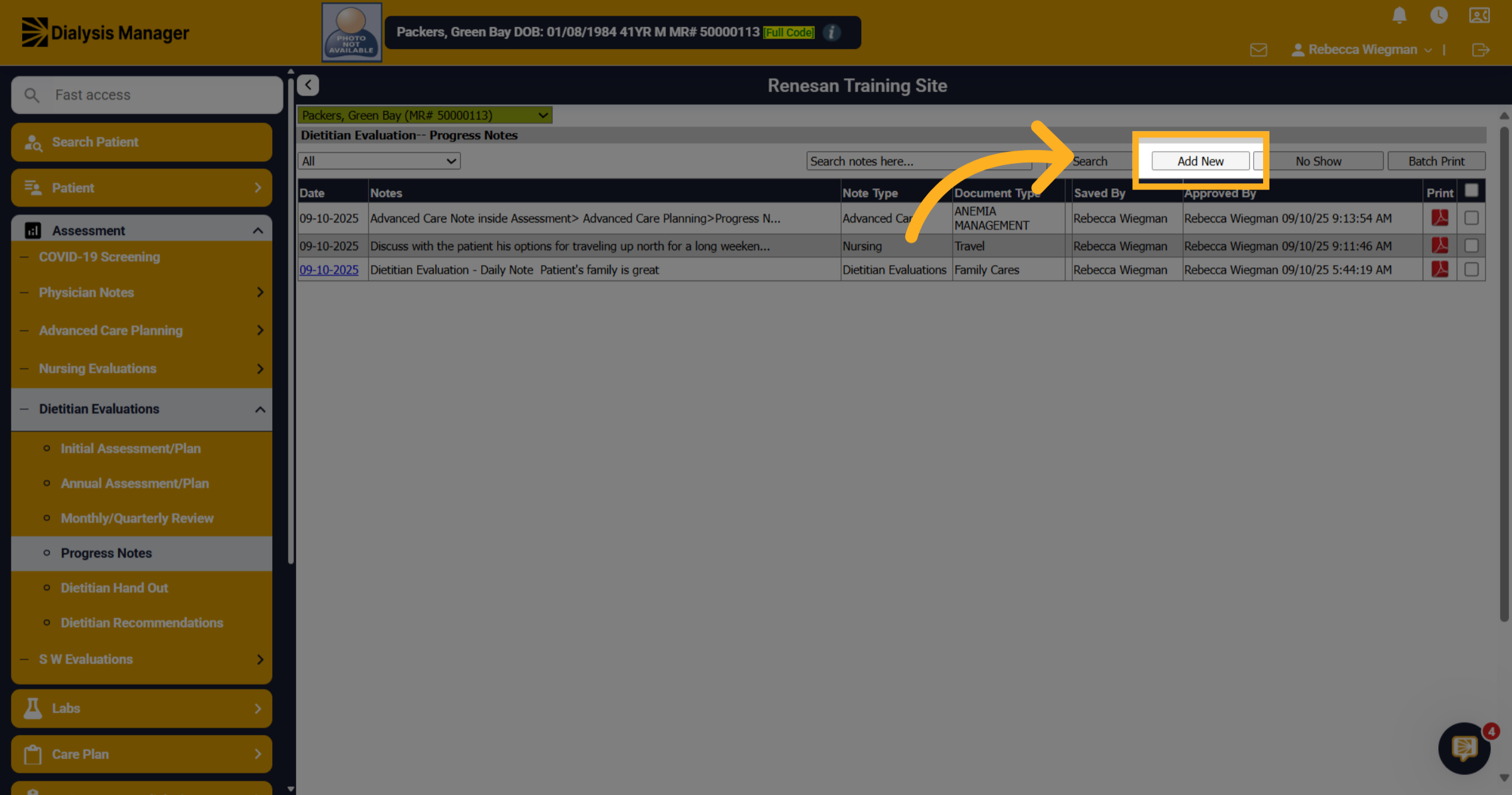 Click 'Add New'