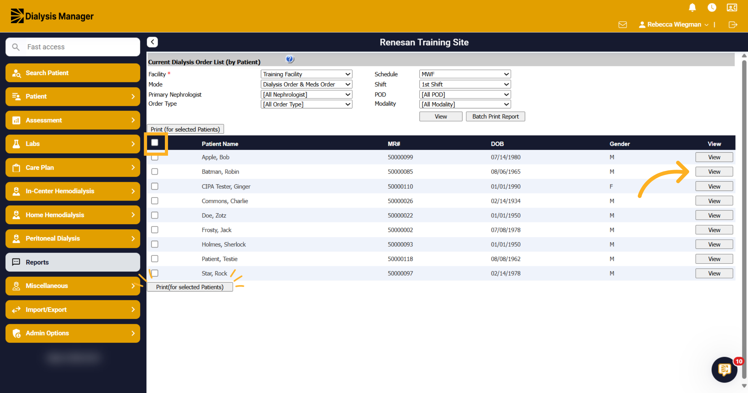 Dialysis Order & Meds Order