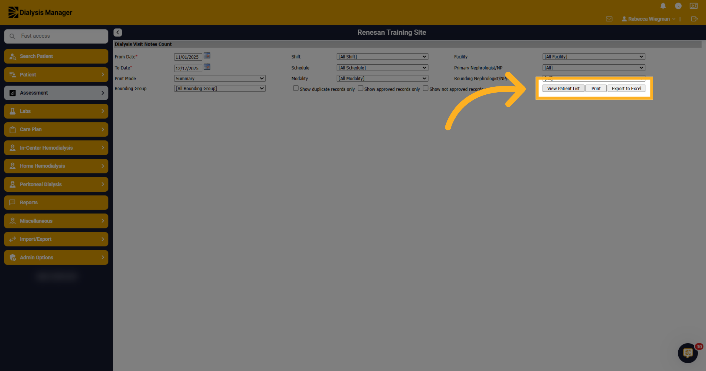 View Patient List