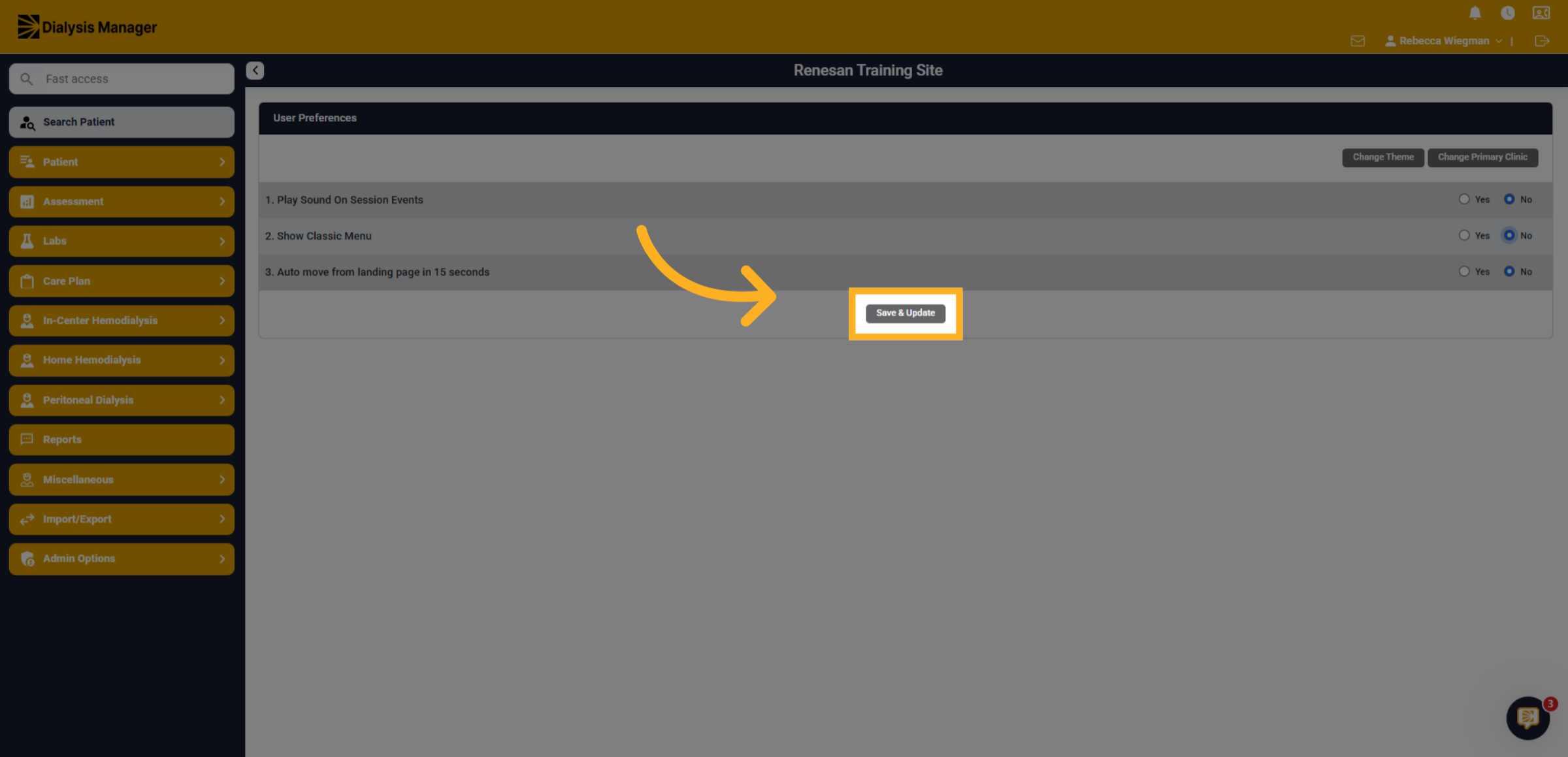 Click 'Save & Update'