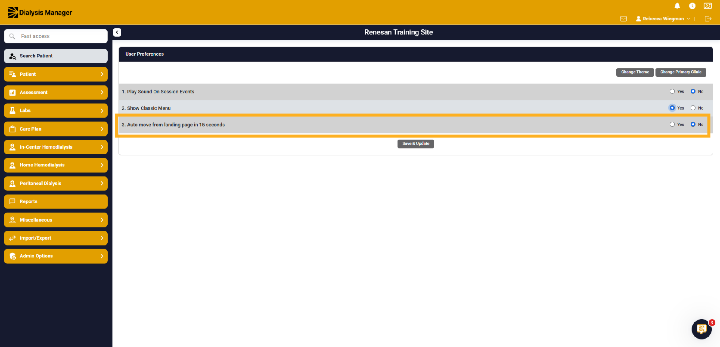 3. Auto move from landing page in 15 seconds
