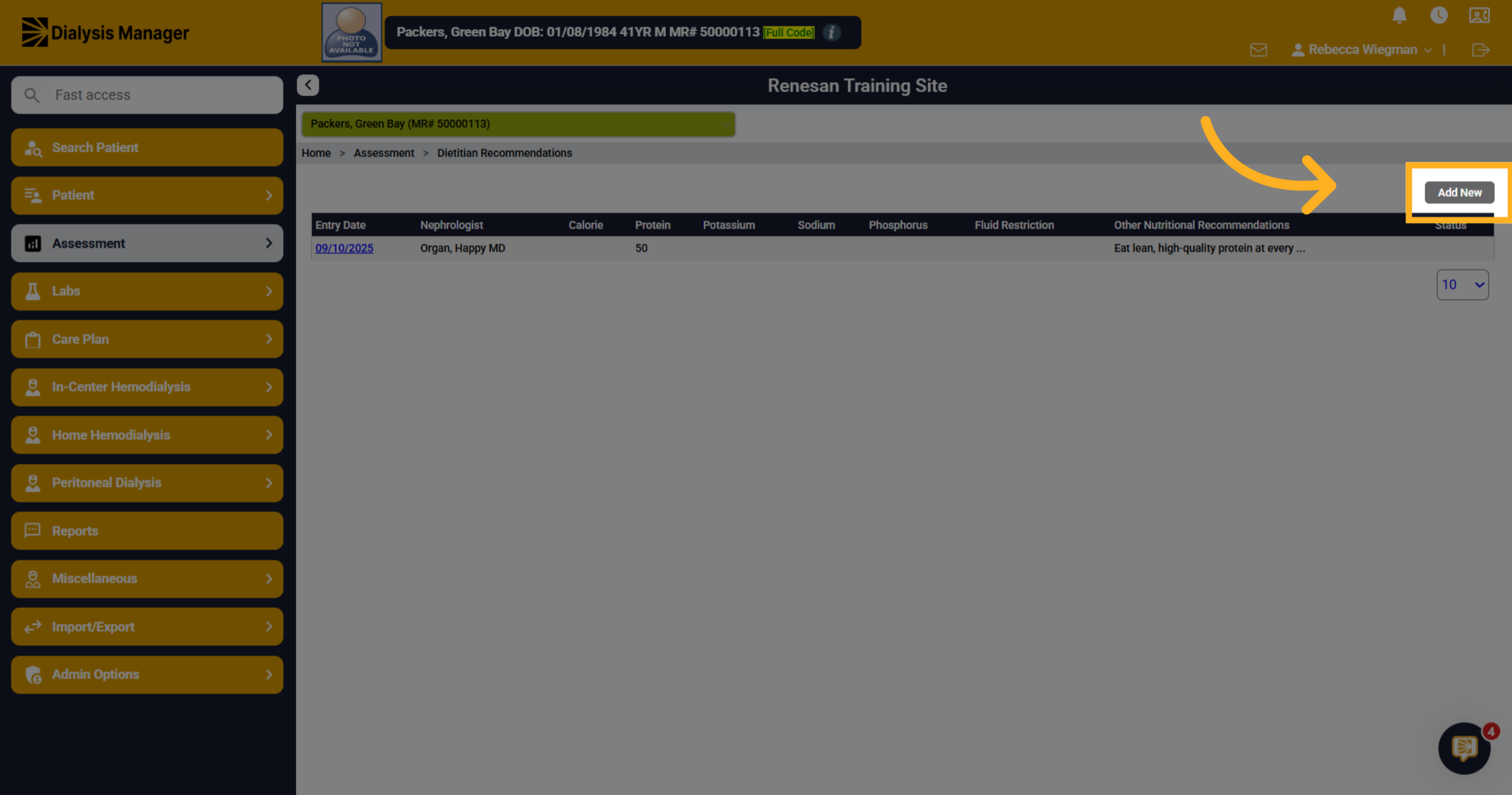 Click 'Add New'