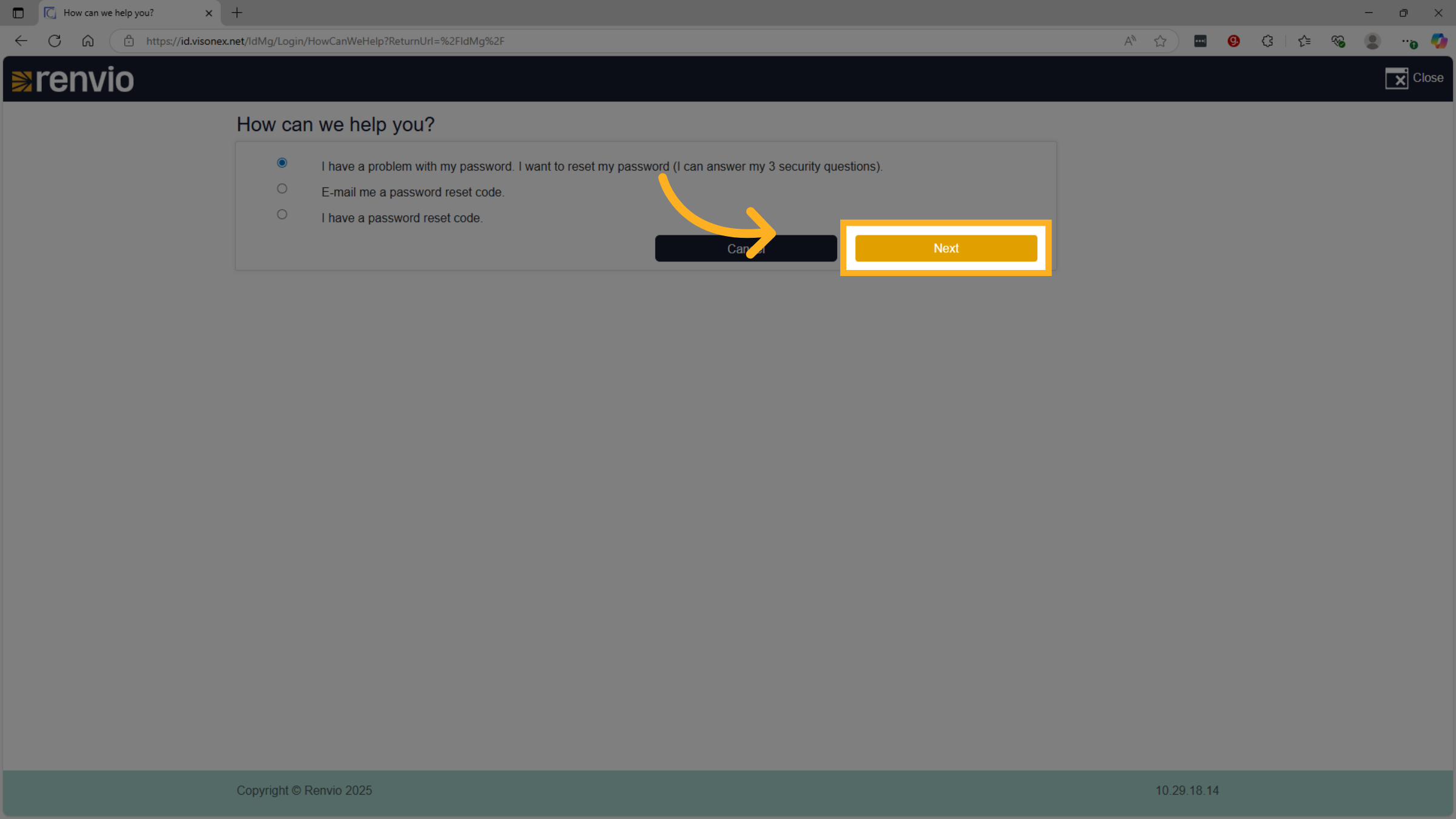 Click 'Next'