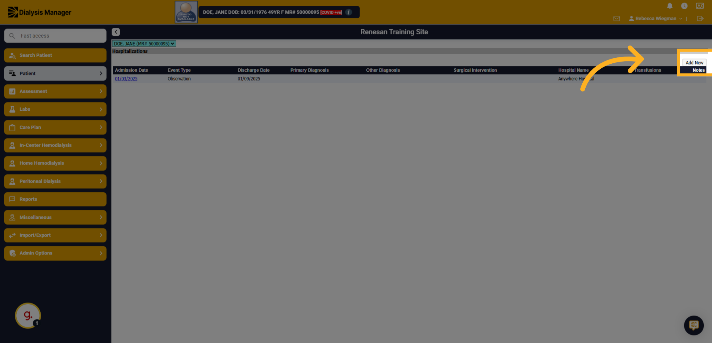 Click 'Add New'