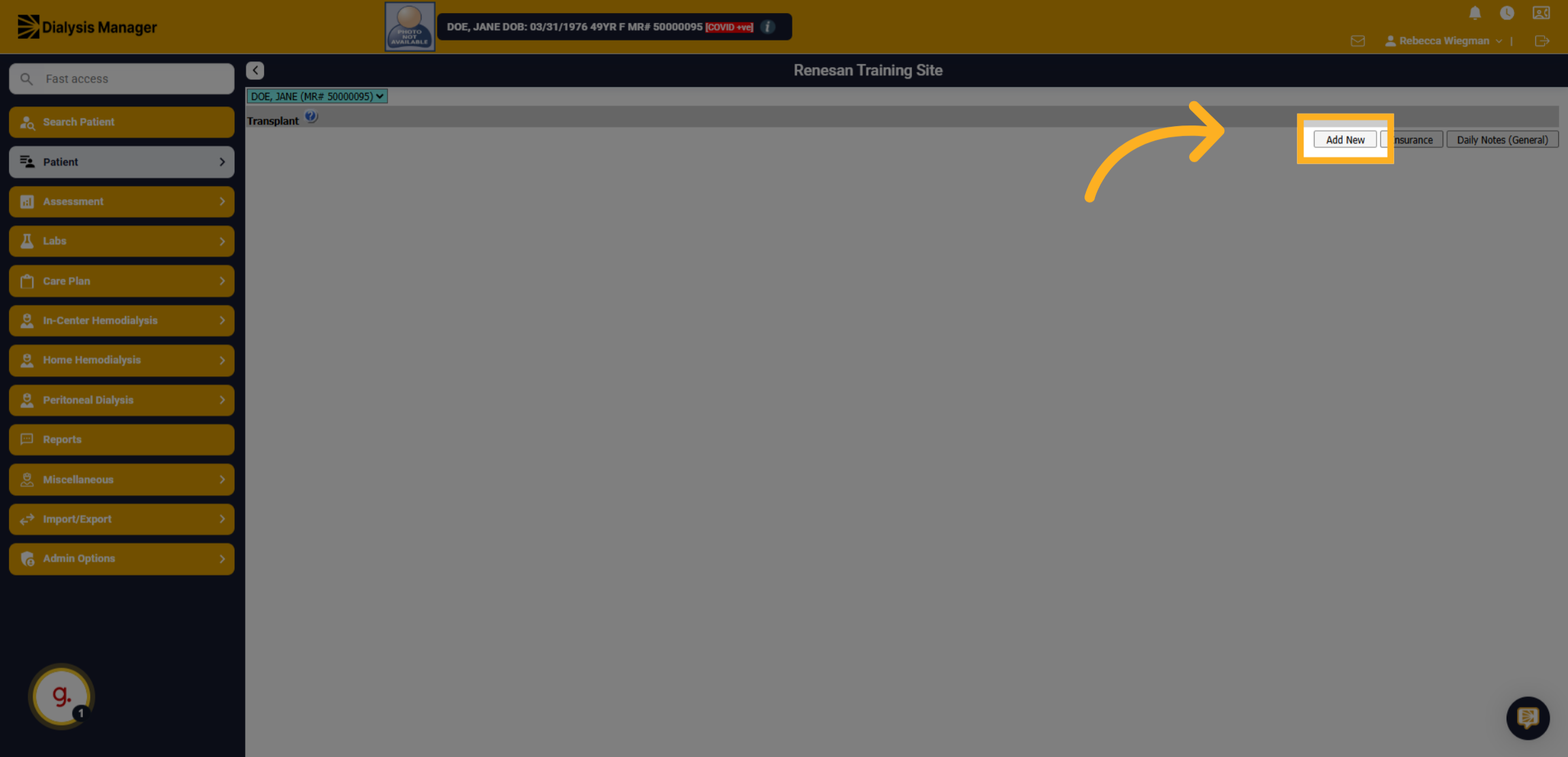 Click 'Add New'