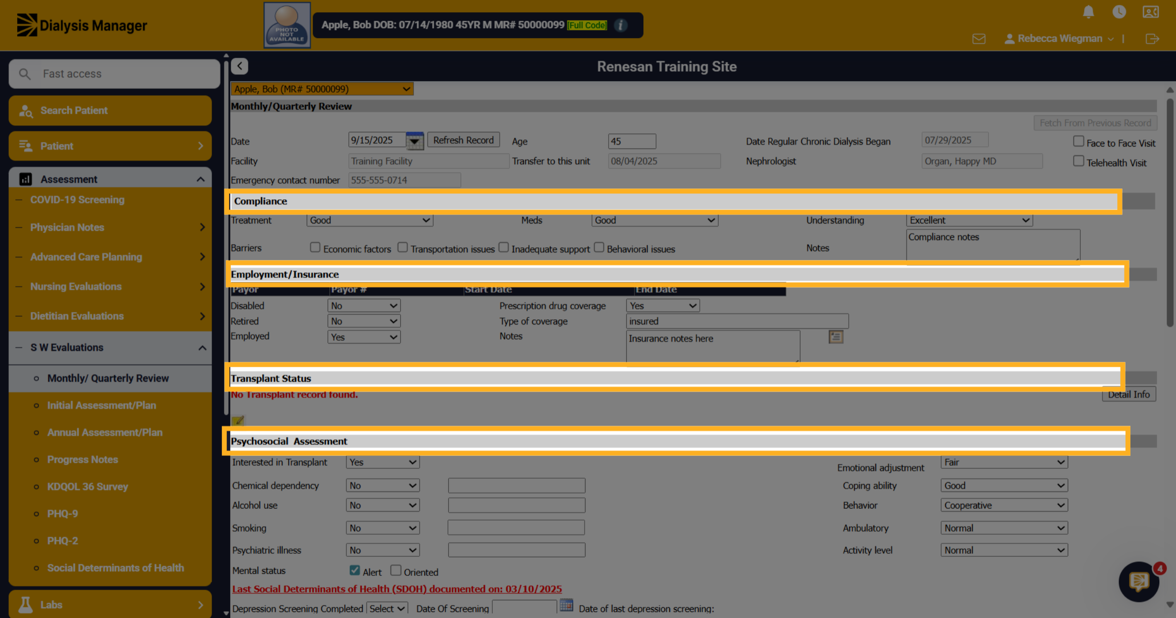 Click 'Compliance'