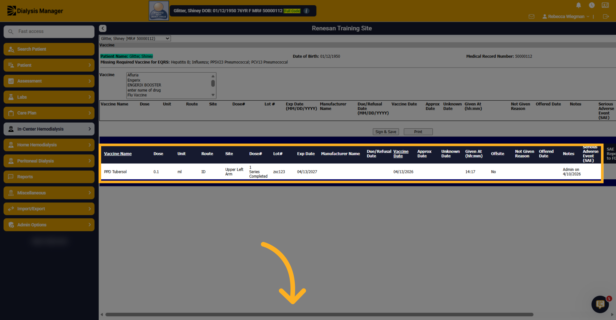 Select PPD Tubersol Again