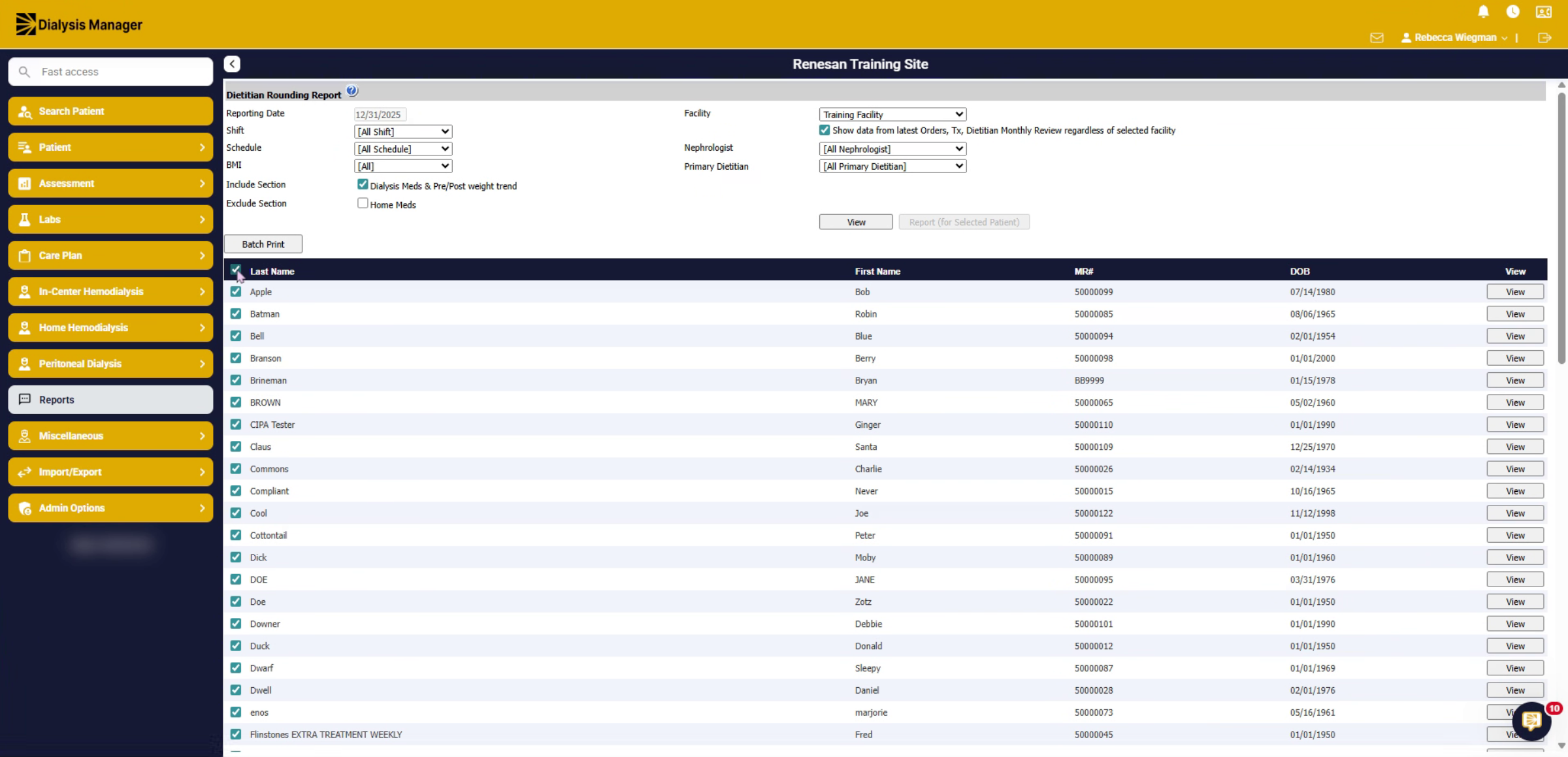 Patient Data