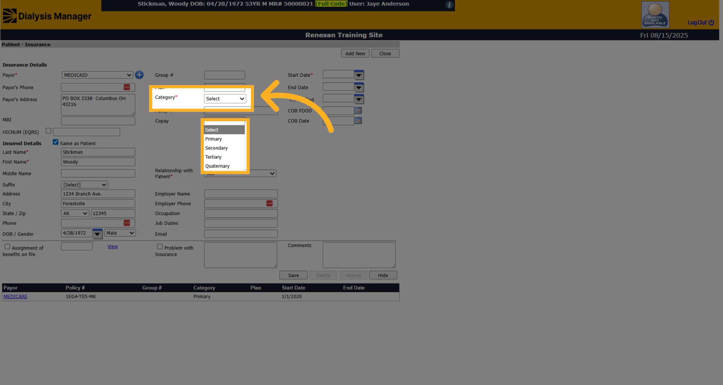 Click 'Category'