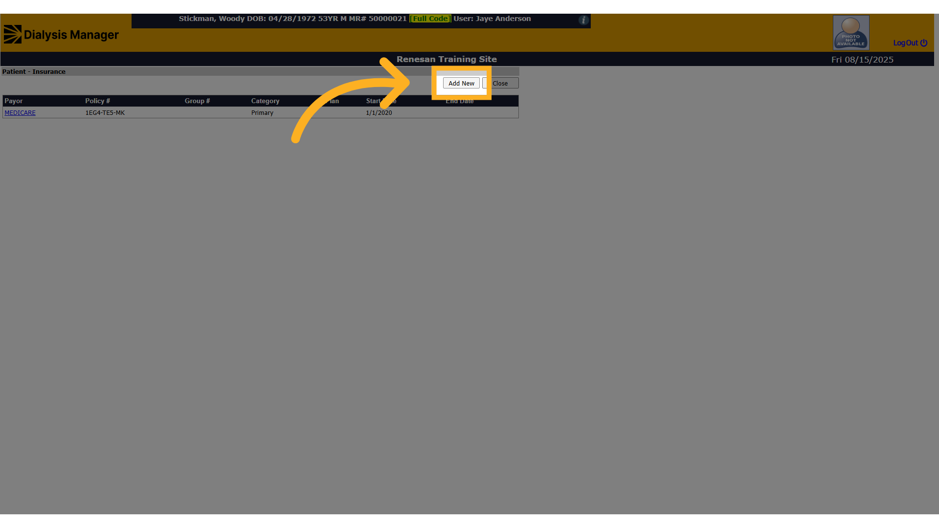 Click 'Add New'