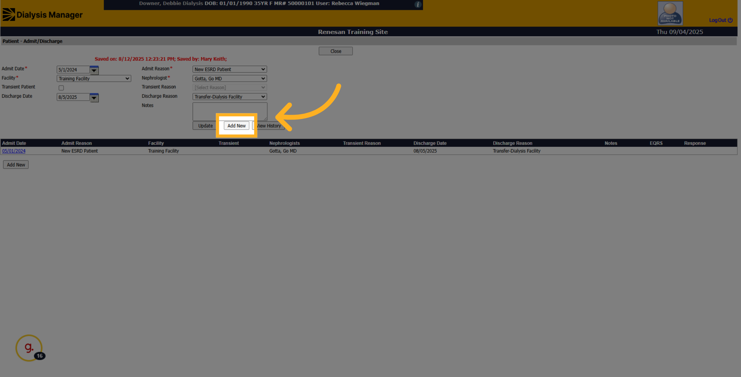 Click 'Add New'
