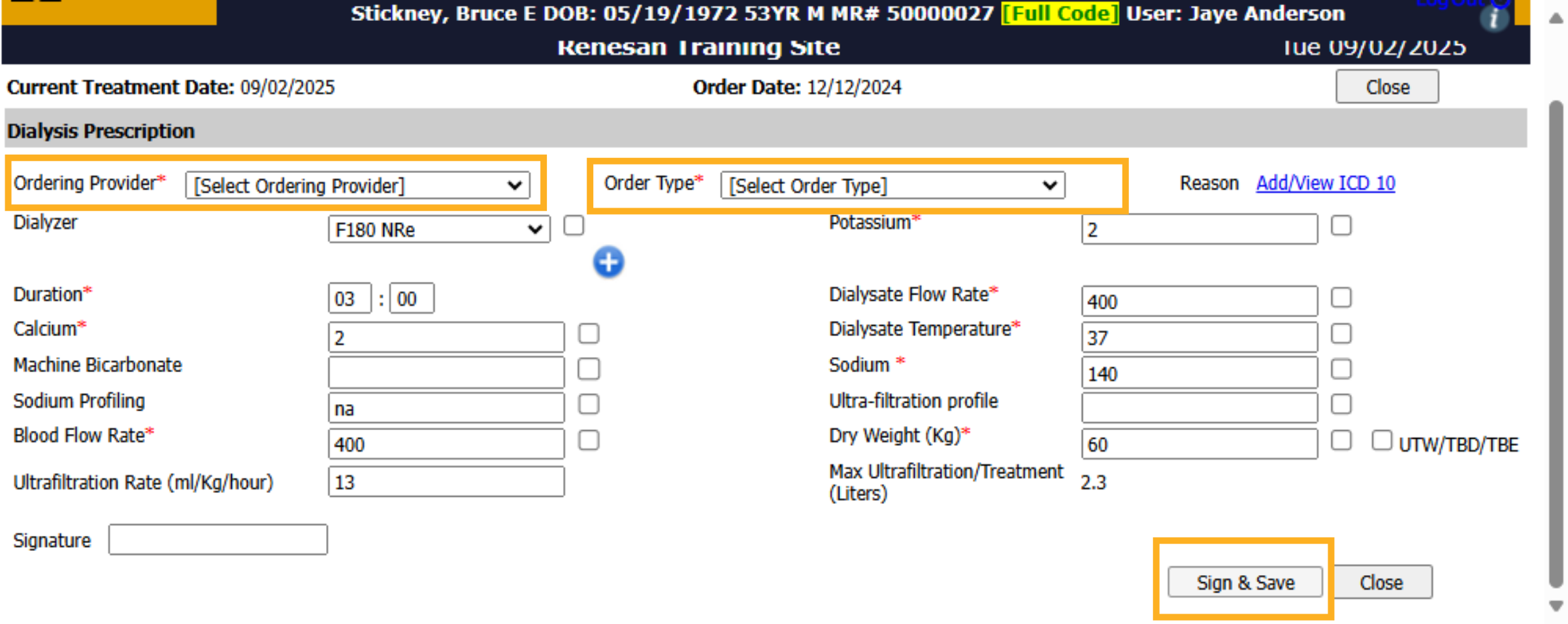 Click 'Sign & Save'