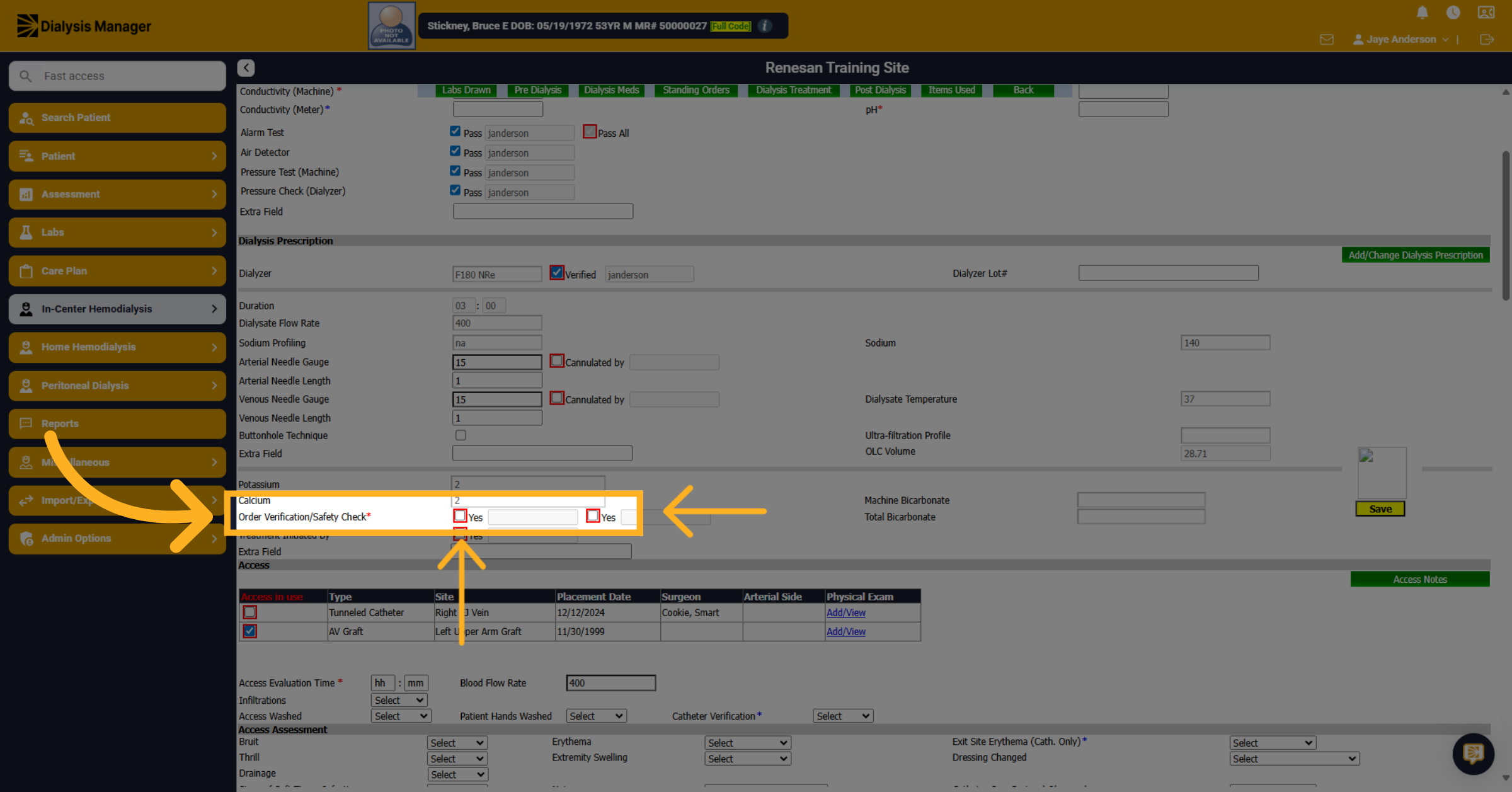 Click 'Order Verification/Safety Check*'