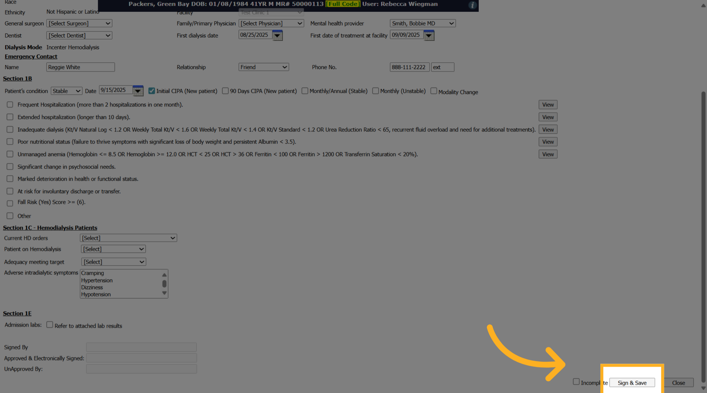 Sign and Save Form