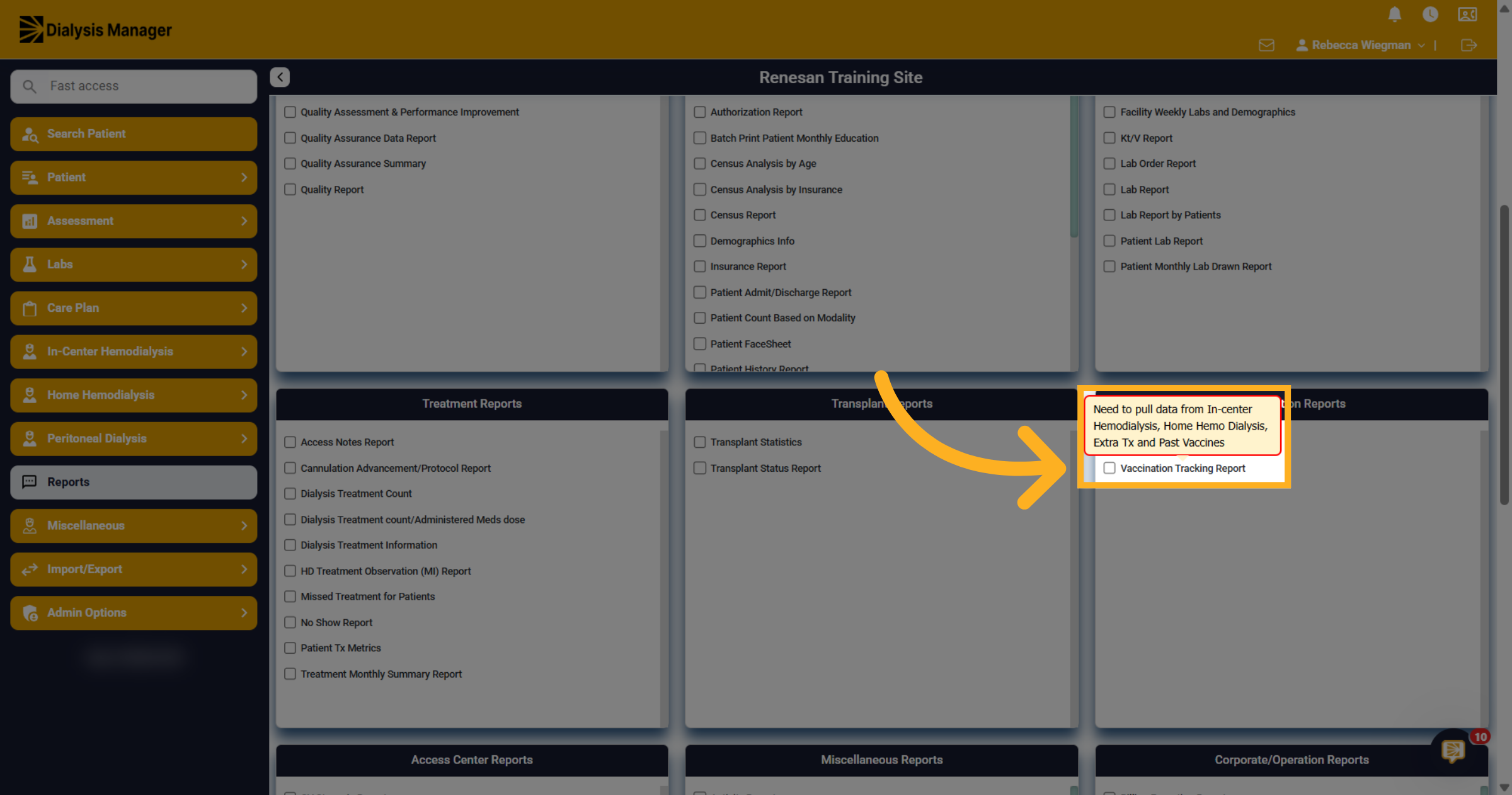 Open Vaccination Tracking Report