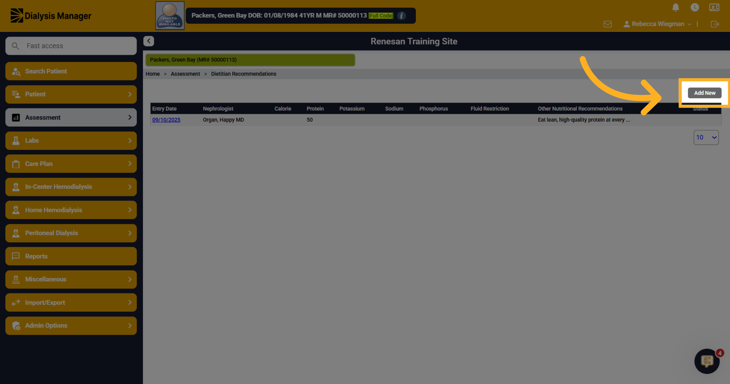 Click 'Add New'