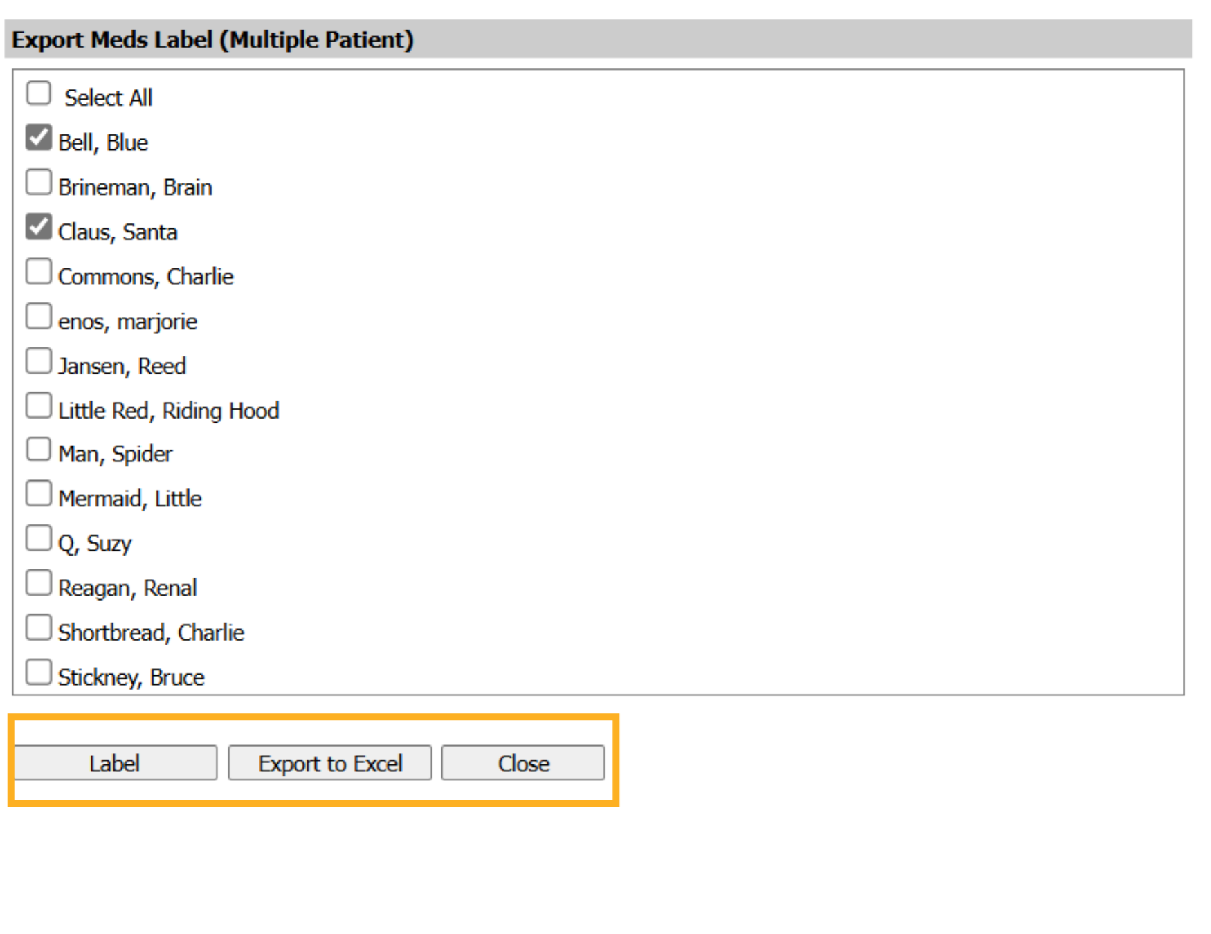 Specific Patients