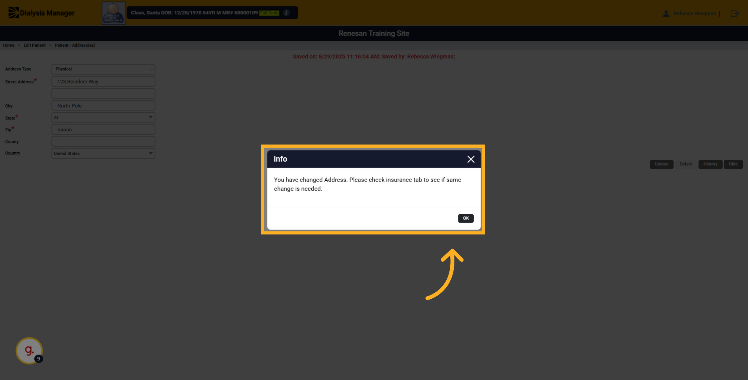 Click 'OK'