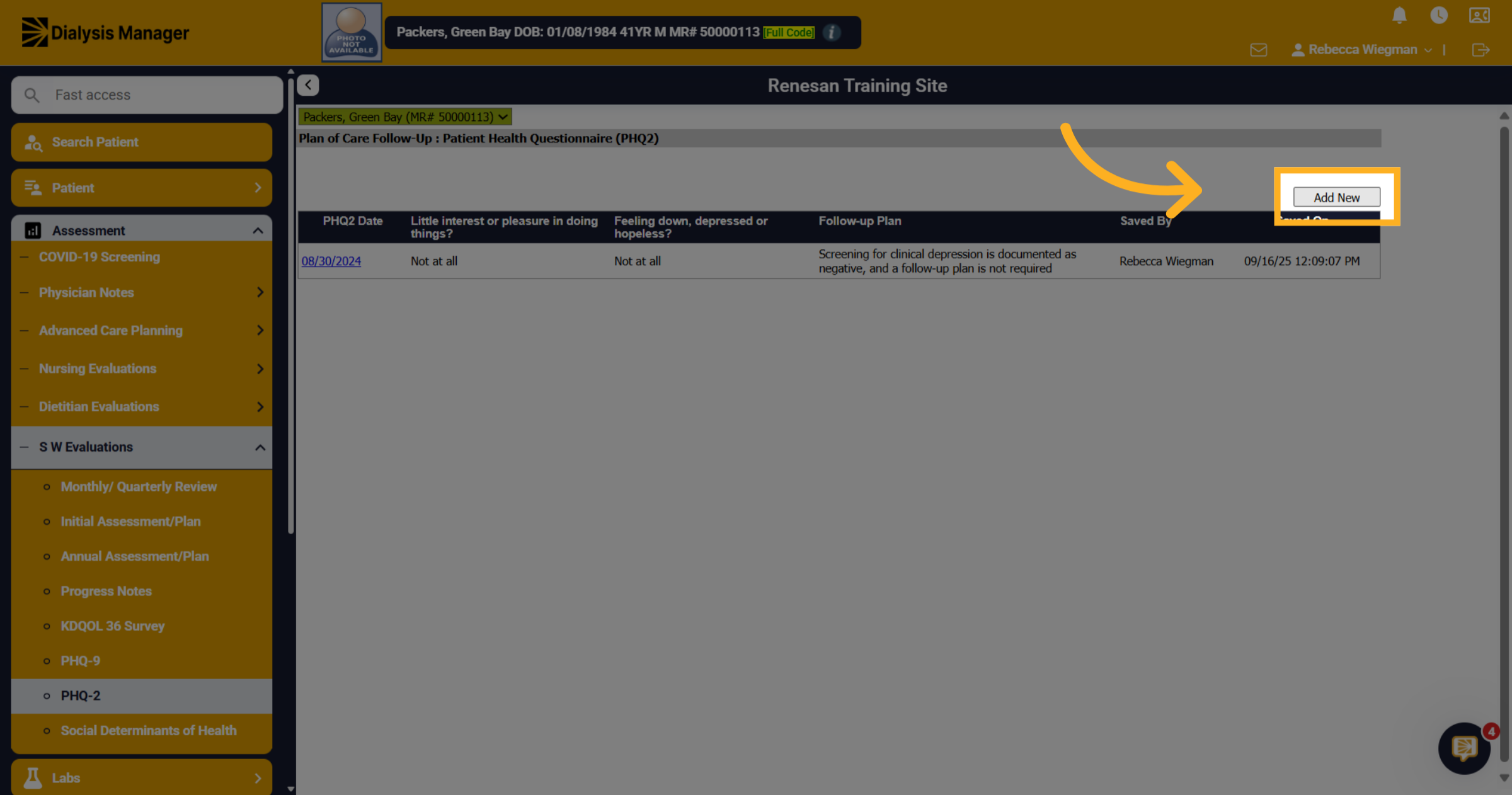 Click 'Add New'