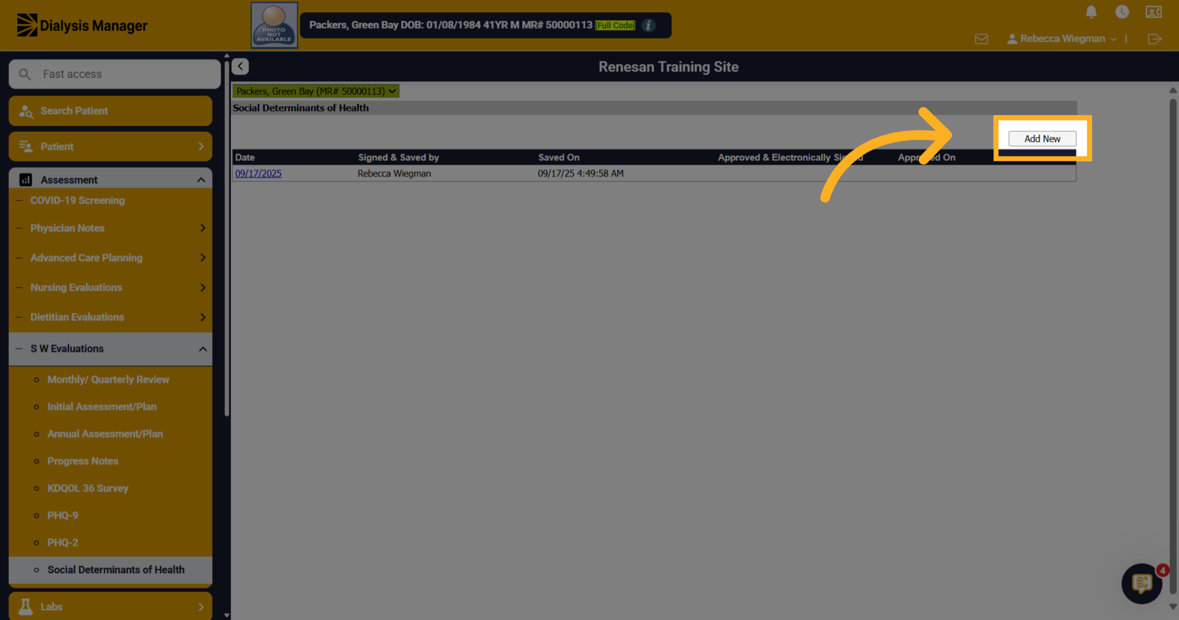 Click 'Add New'
