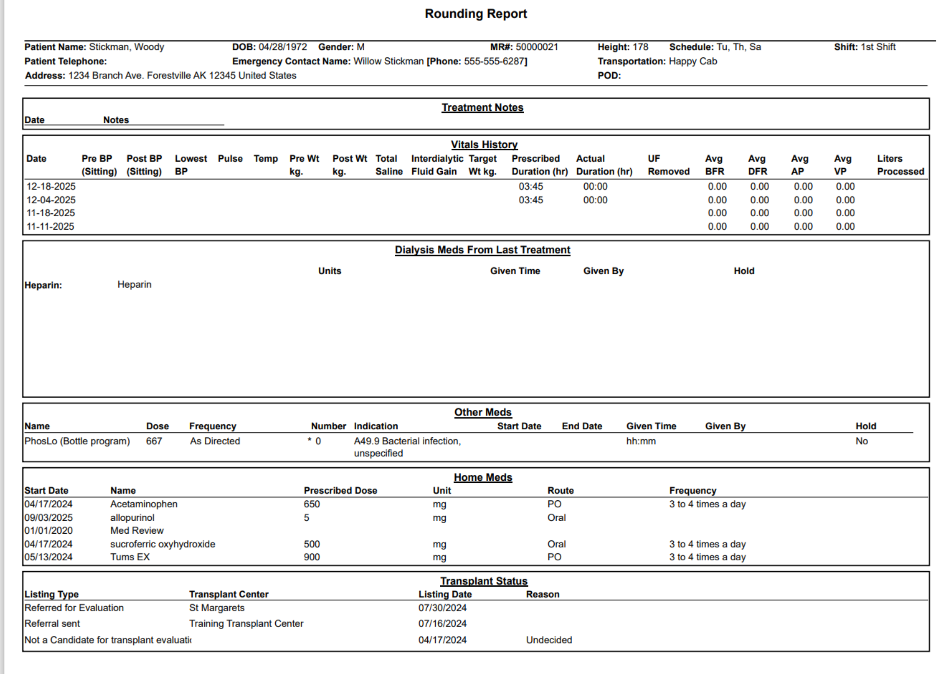 Rounding Report page 3