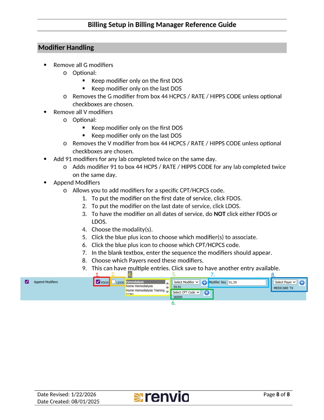 Modifier Handling